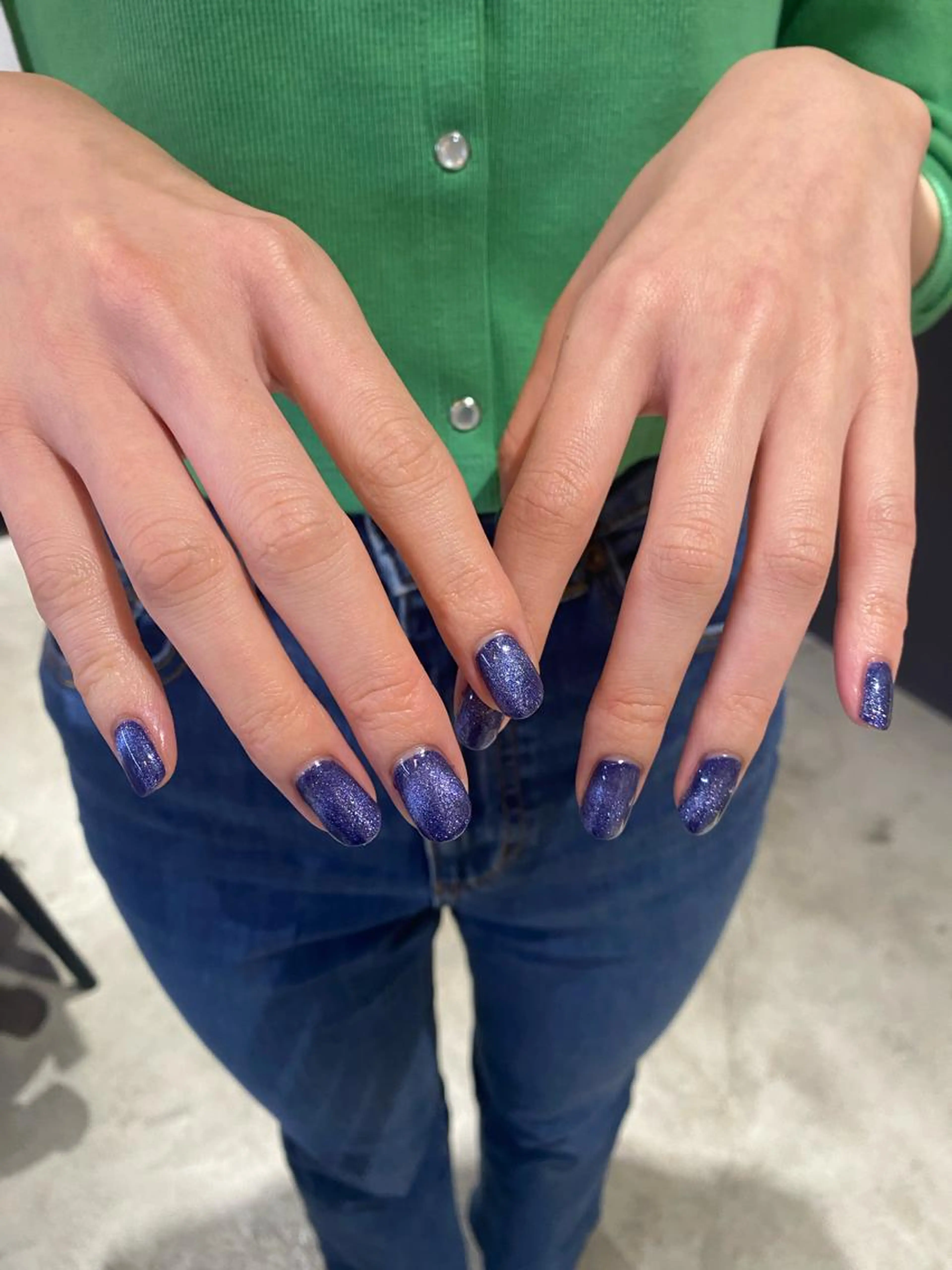 🌙パラジェル🌙 マグネットネイル 🪡(オフ無)¥4200土日祝+1000円※サンプルから選んでいただきます◎の写真