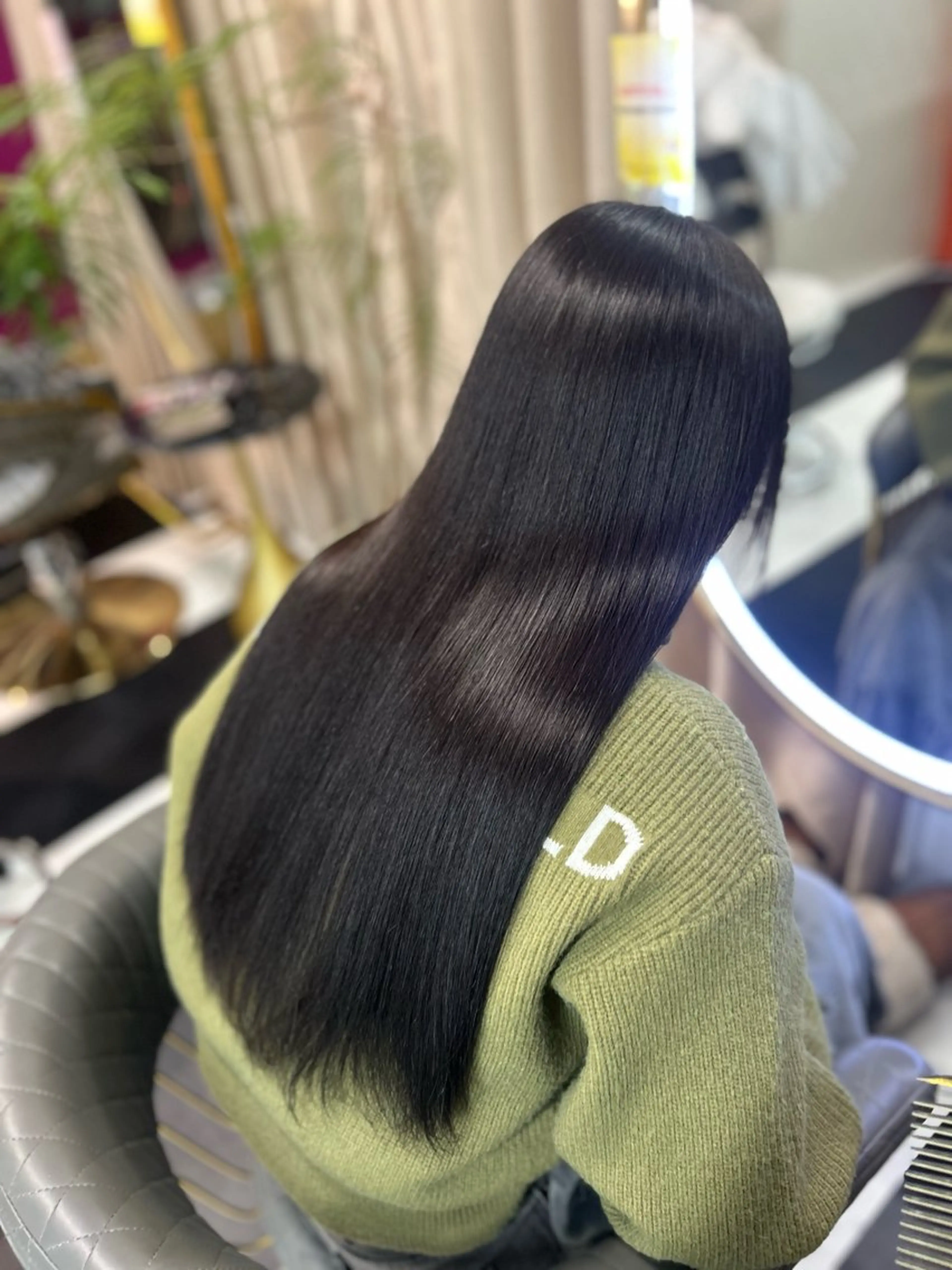 ロング アッシュ 髪質改善 カット 縮毛矯正 【髪質改善特化】 新宿/縮毛矯正/セラのヘアスタイル