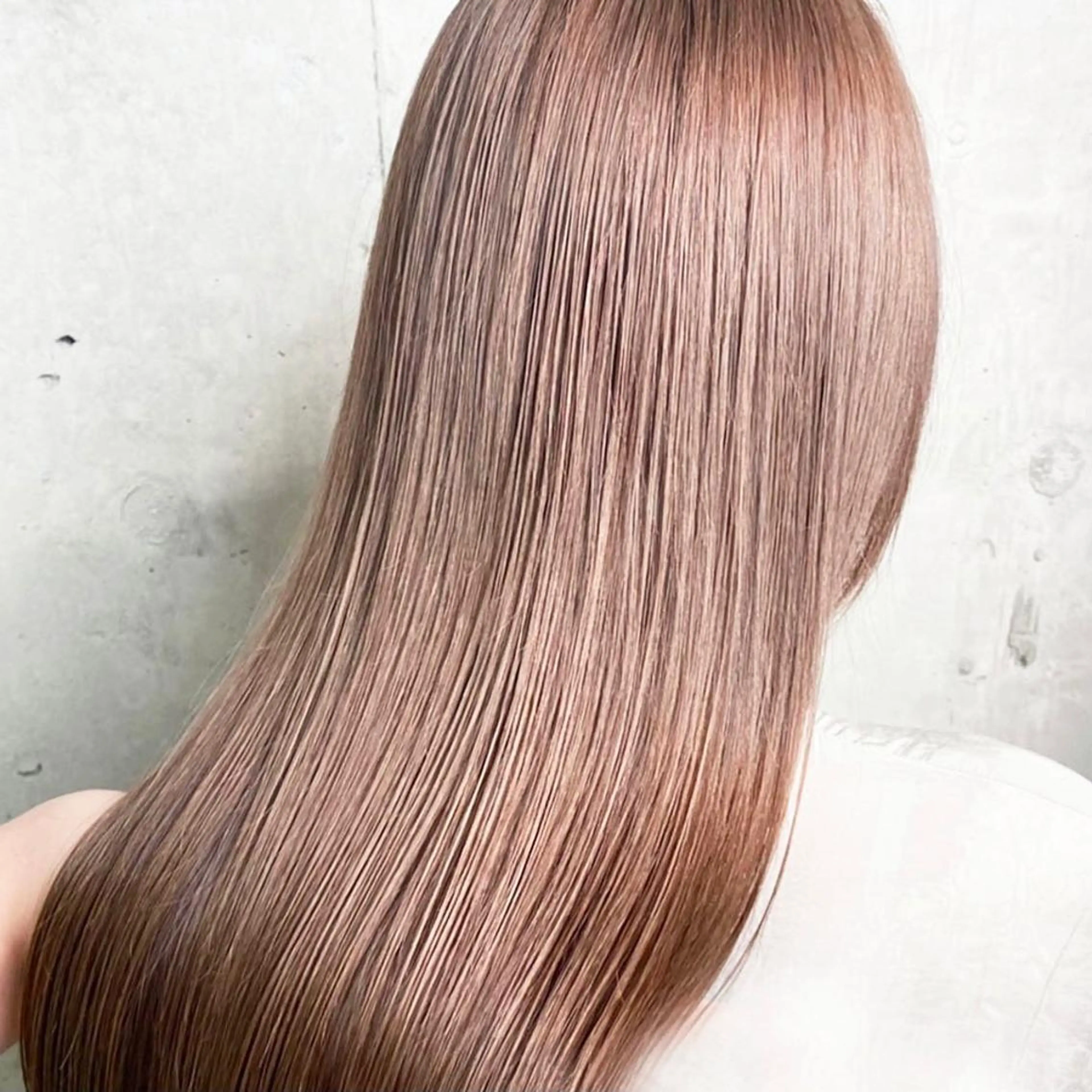 ロング 髪質改善 LUNON/田河優花 /デザインカラーのヘアスタイル