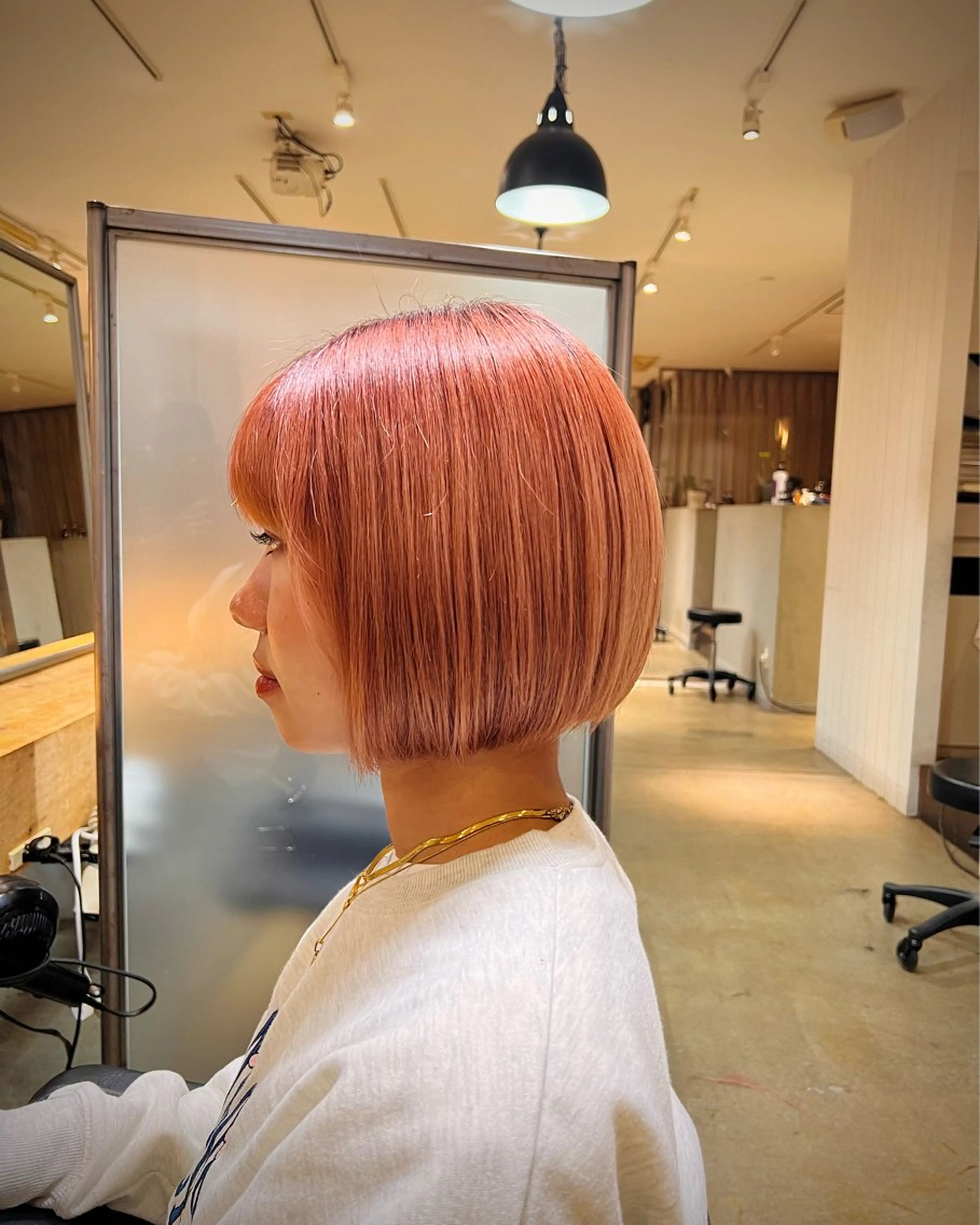 ショート カラー パーマ メンズ ボブ 顔周りカット 🫧ショート 🫧RENのヘアスタイル