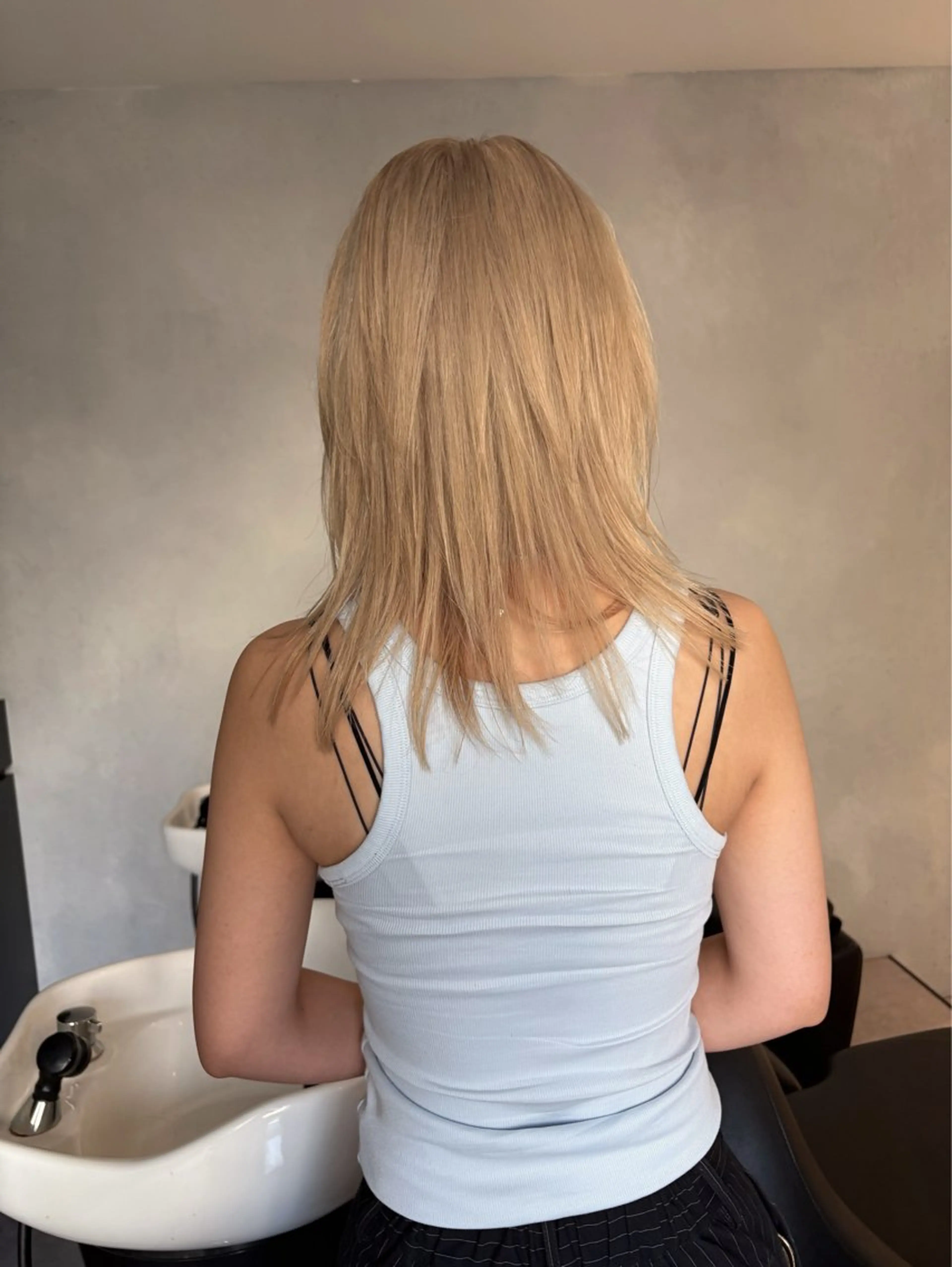 ミディアム カラー カット ヘアカラー 吉武 茂暉のヘアスタイル