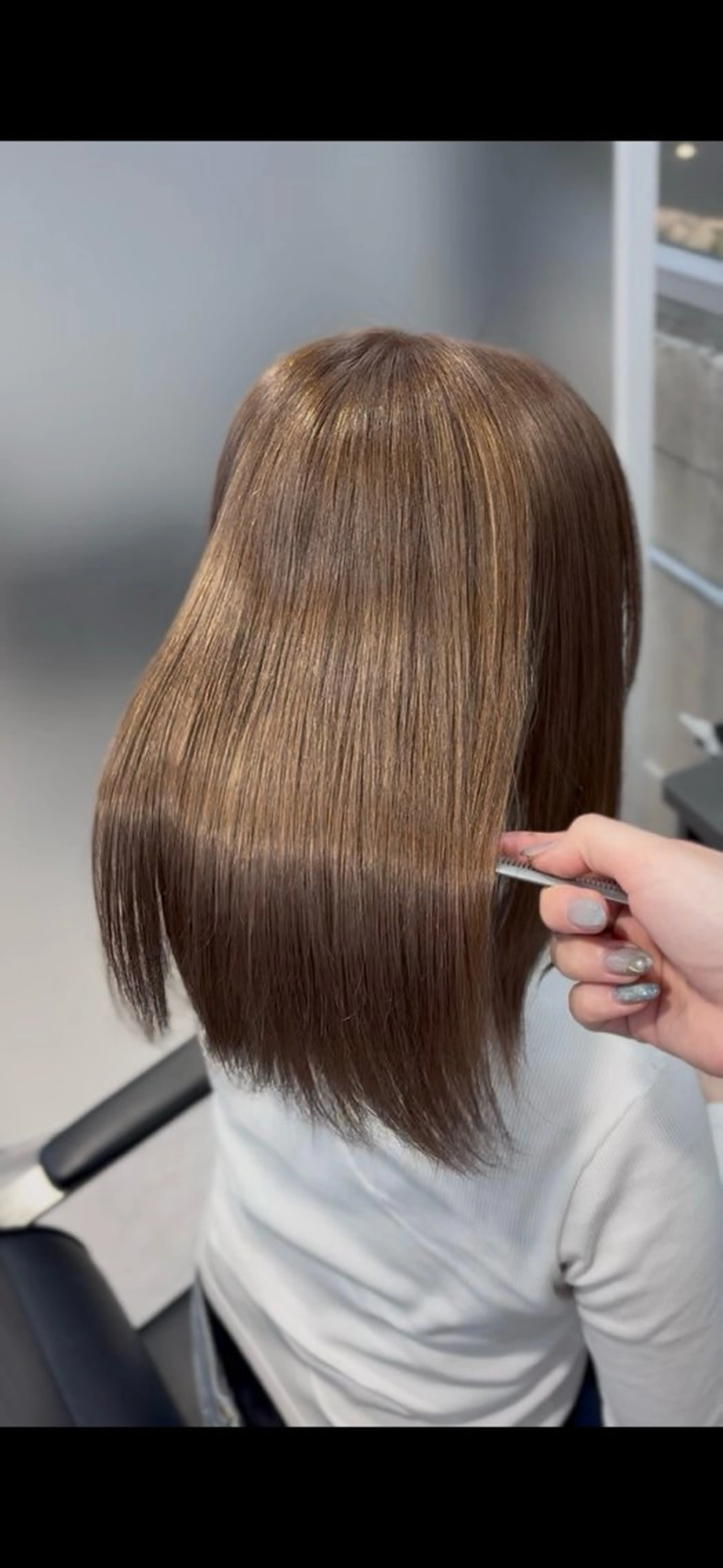 ミディアム カラー ブリーチ 透明感カラー ハイライトカラー ハイライト ヘアカラー トリートメント 🌙小林春月/新宿/ 美髪/ハイトーン🌙のヘアスタイル