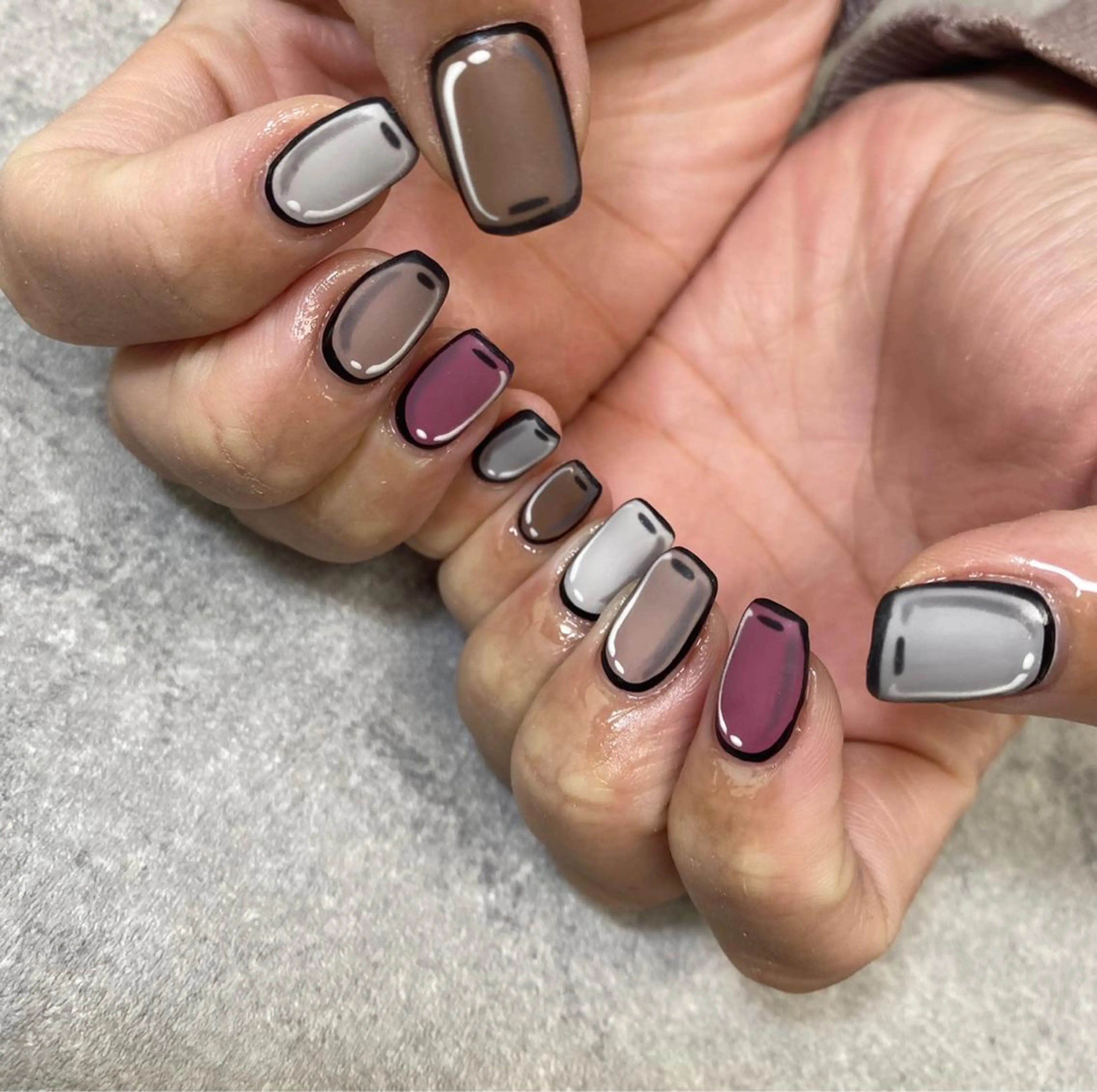 ネイル アートネイル フレンチネイル ジェルネイル ガラスフレンチ グラデーション ハンドネイル ハンドケア FASTNAIL PLUS 新宿店のネイルデザイン