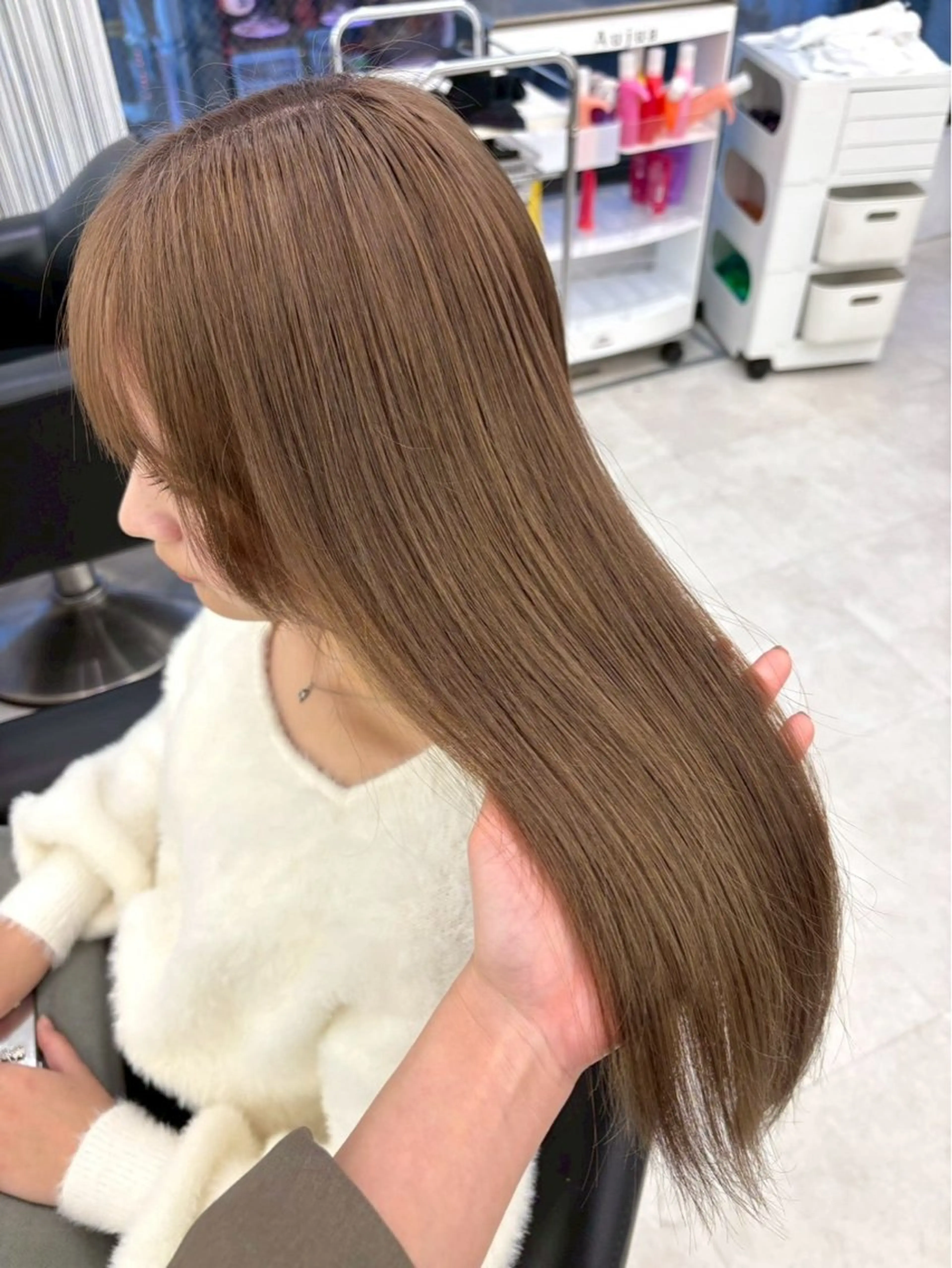 ロング カラー ベージュカラー ヘアカラー ParveMix┊ 太田 千尋🎀🪽のヘアスタイル