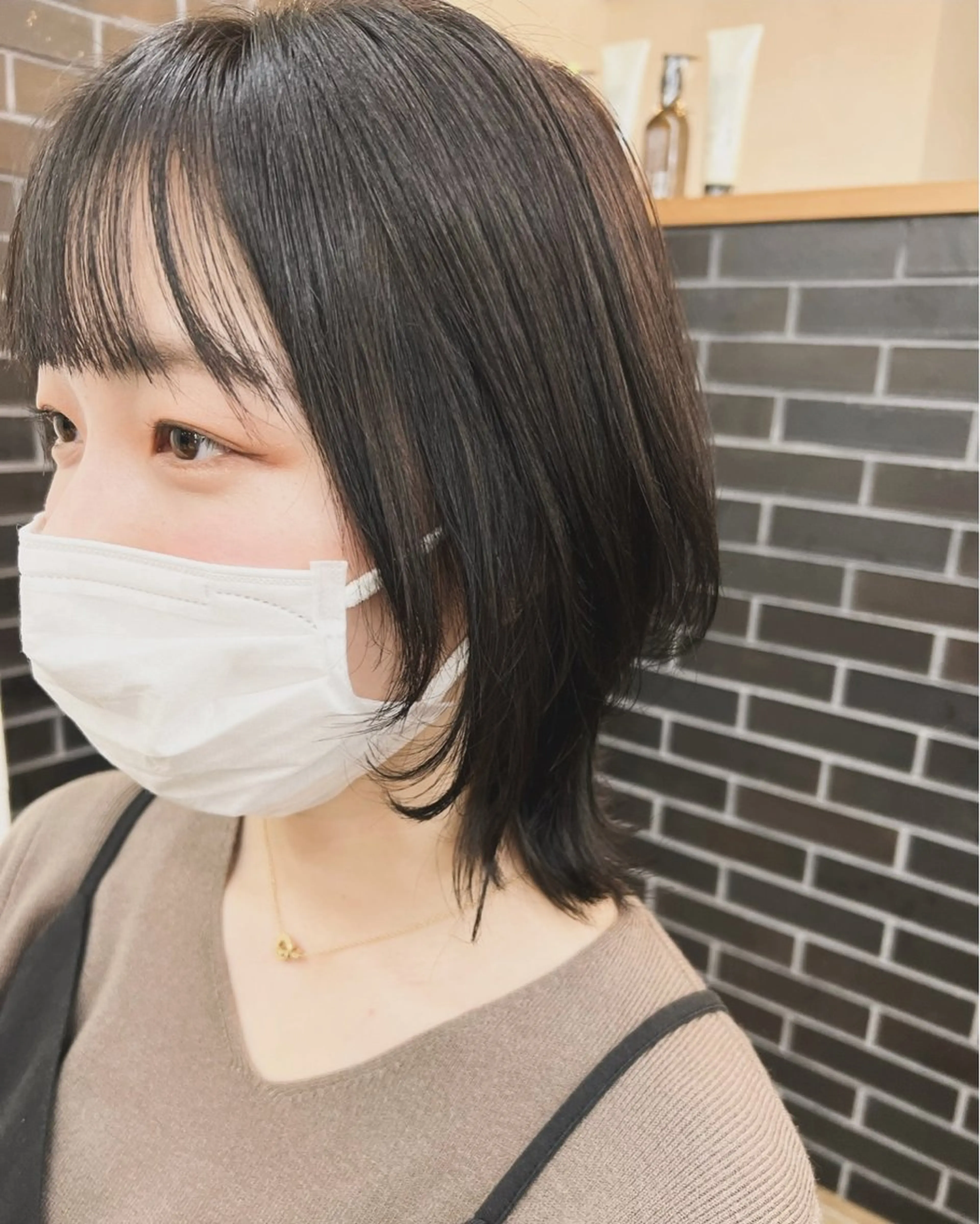 ミディアム ボブ ウルフカット パーマ/ハイライト 💙鶴岡　愛💙のヘアスタイル