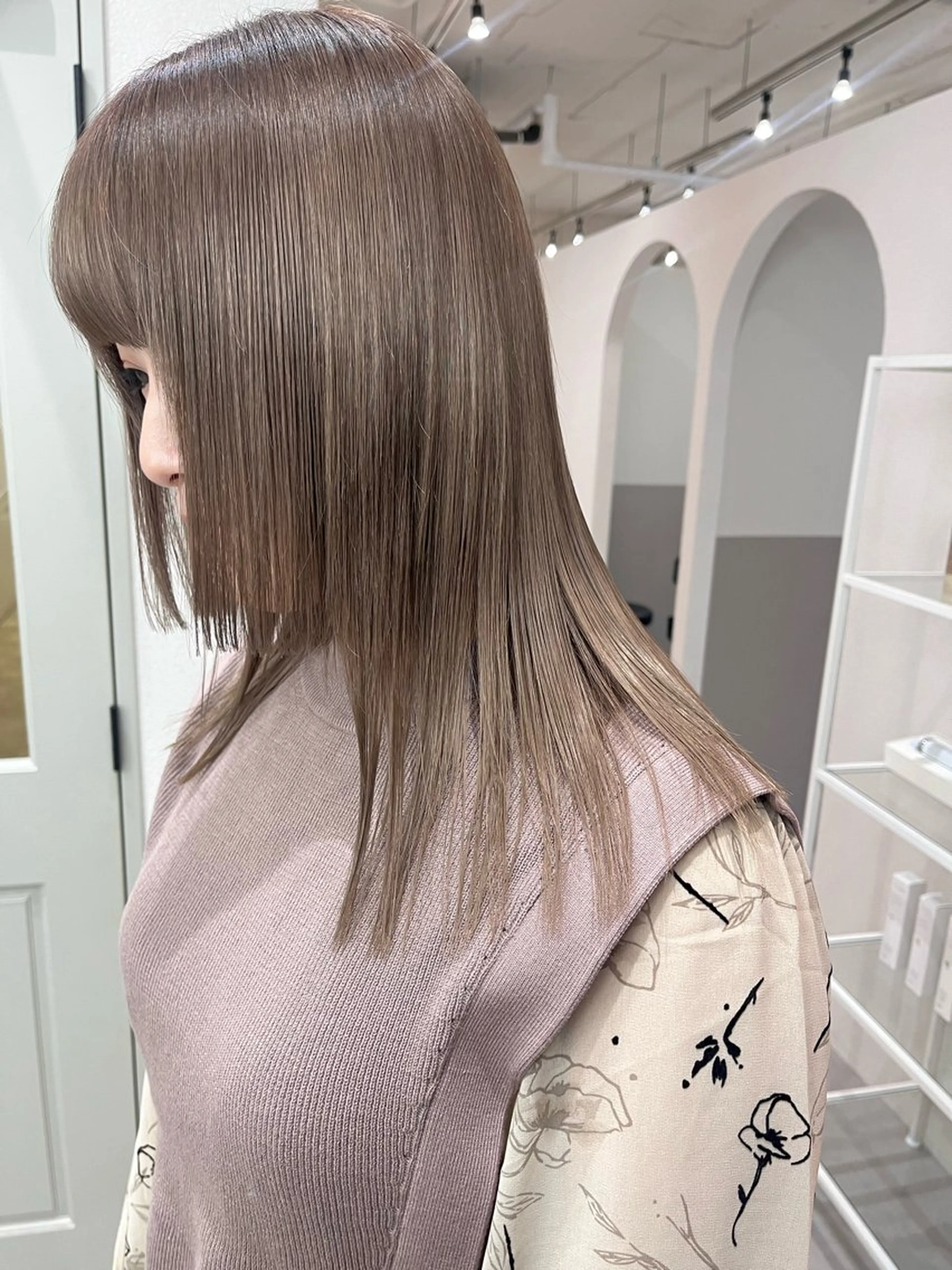 ミディアム カラー ボブ& 髪質改善FUMIYAのヘアスタイル