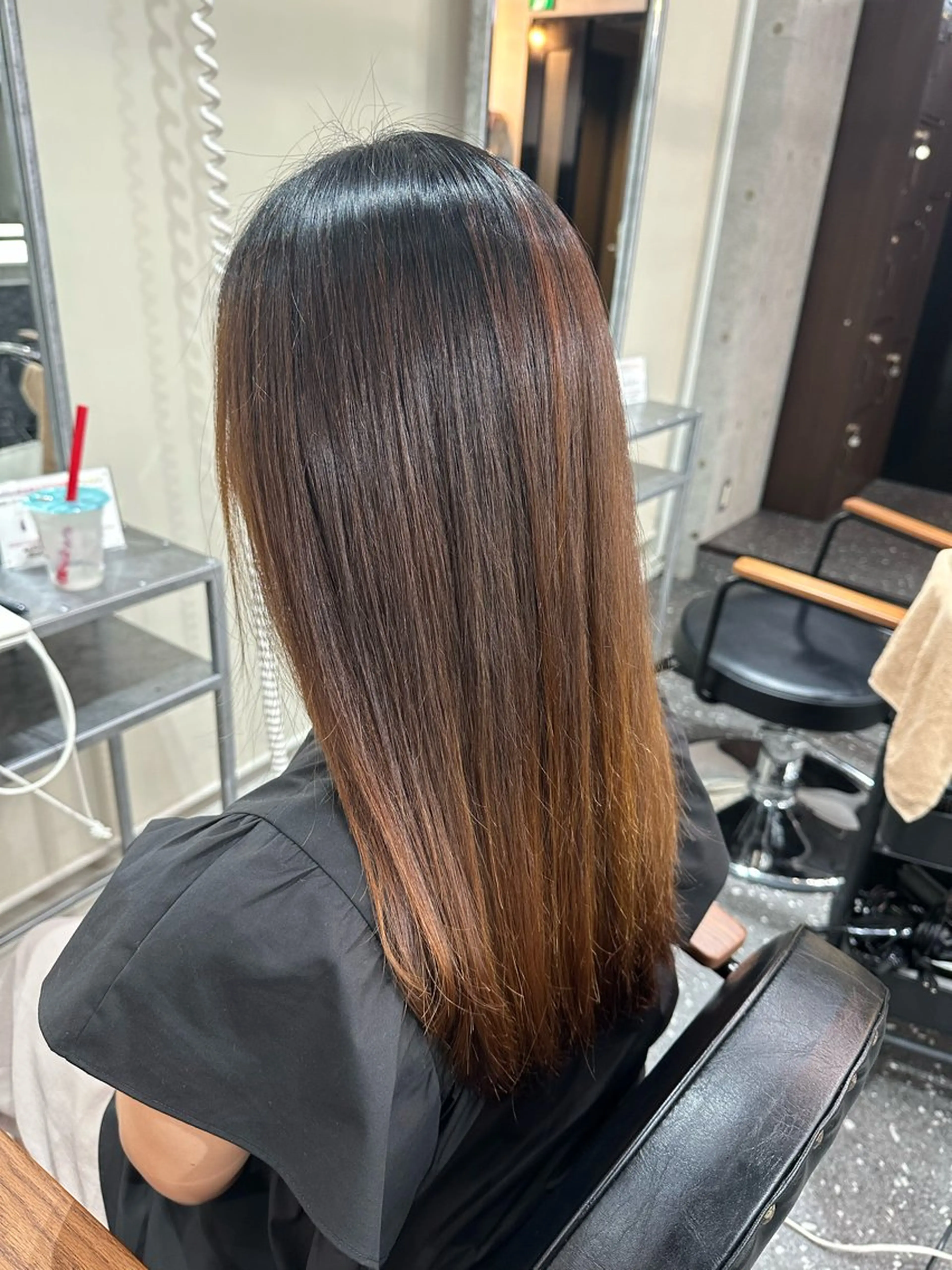 ロング パーマ カット 縮毛矯正 トリートメント 髪質改善⭐️縮毛矯正 中野⭐️Rinaのヘアスタイル