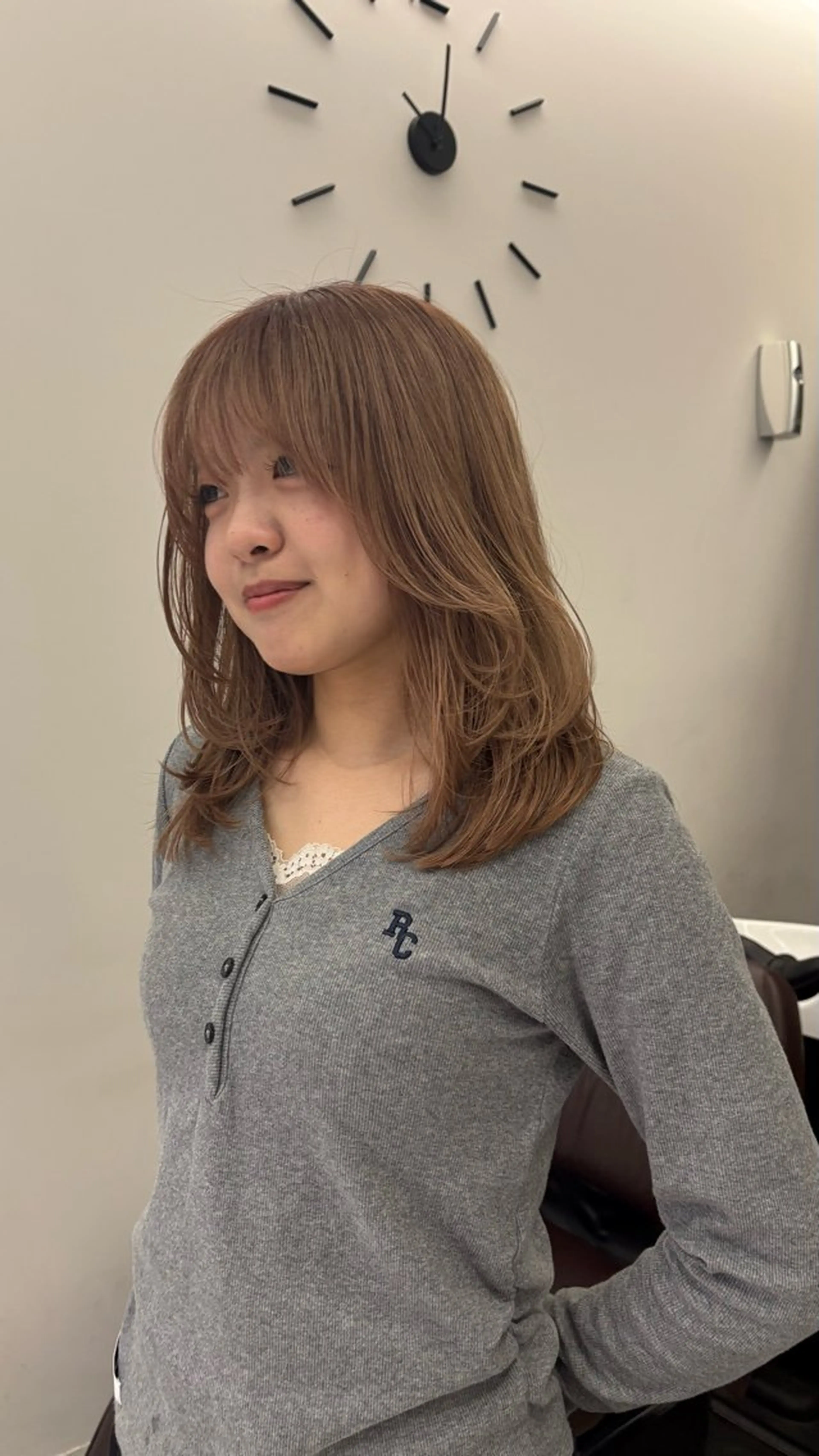ミディアム ミディアムレイヤー レイヤーカット 天王寺美容室/ アヤカのヘアスタイル