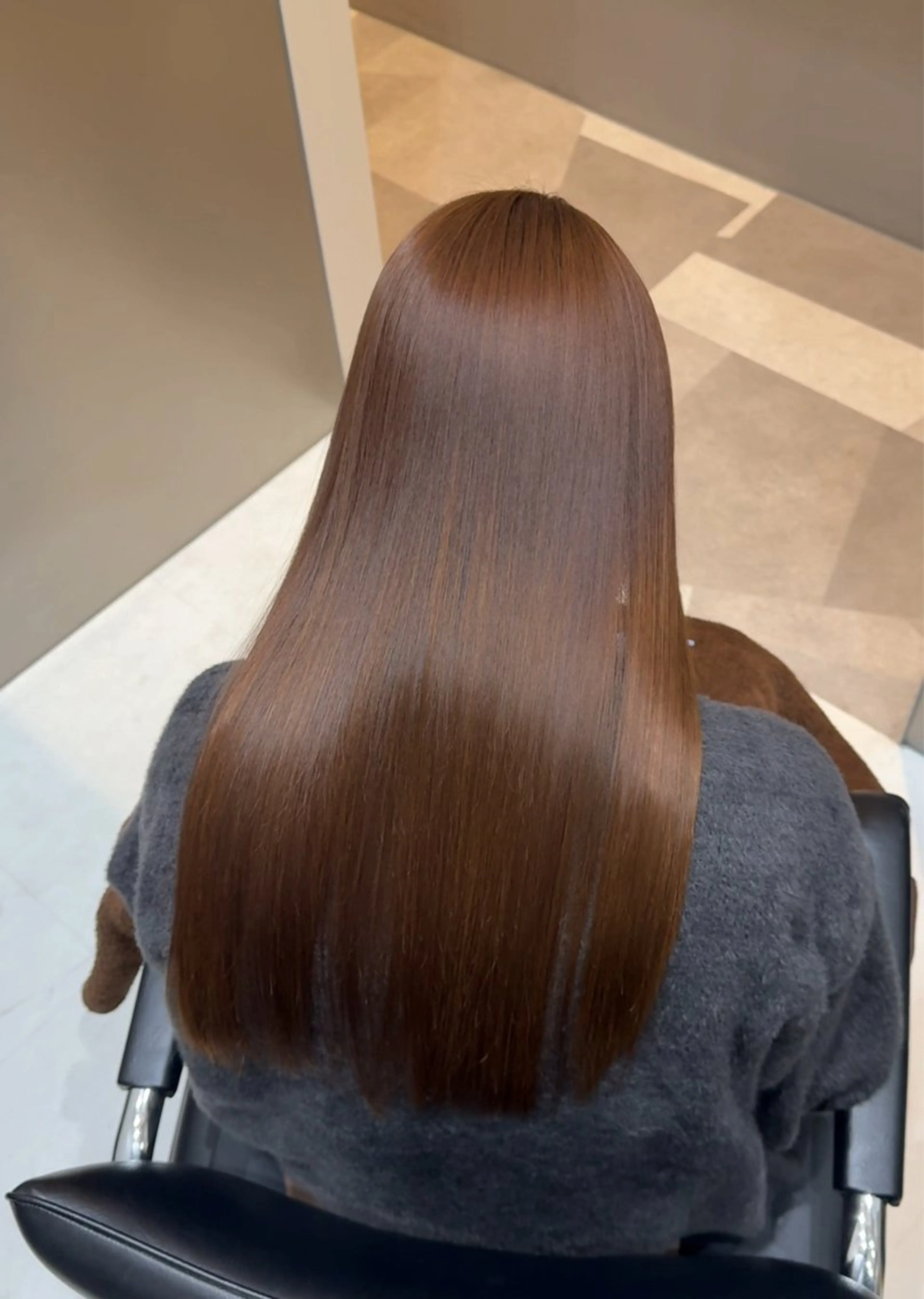 ロング 縮毛矯正 トリートメント 縮毛矯正クロスパーマ 益子達也のヘアスタイル