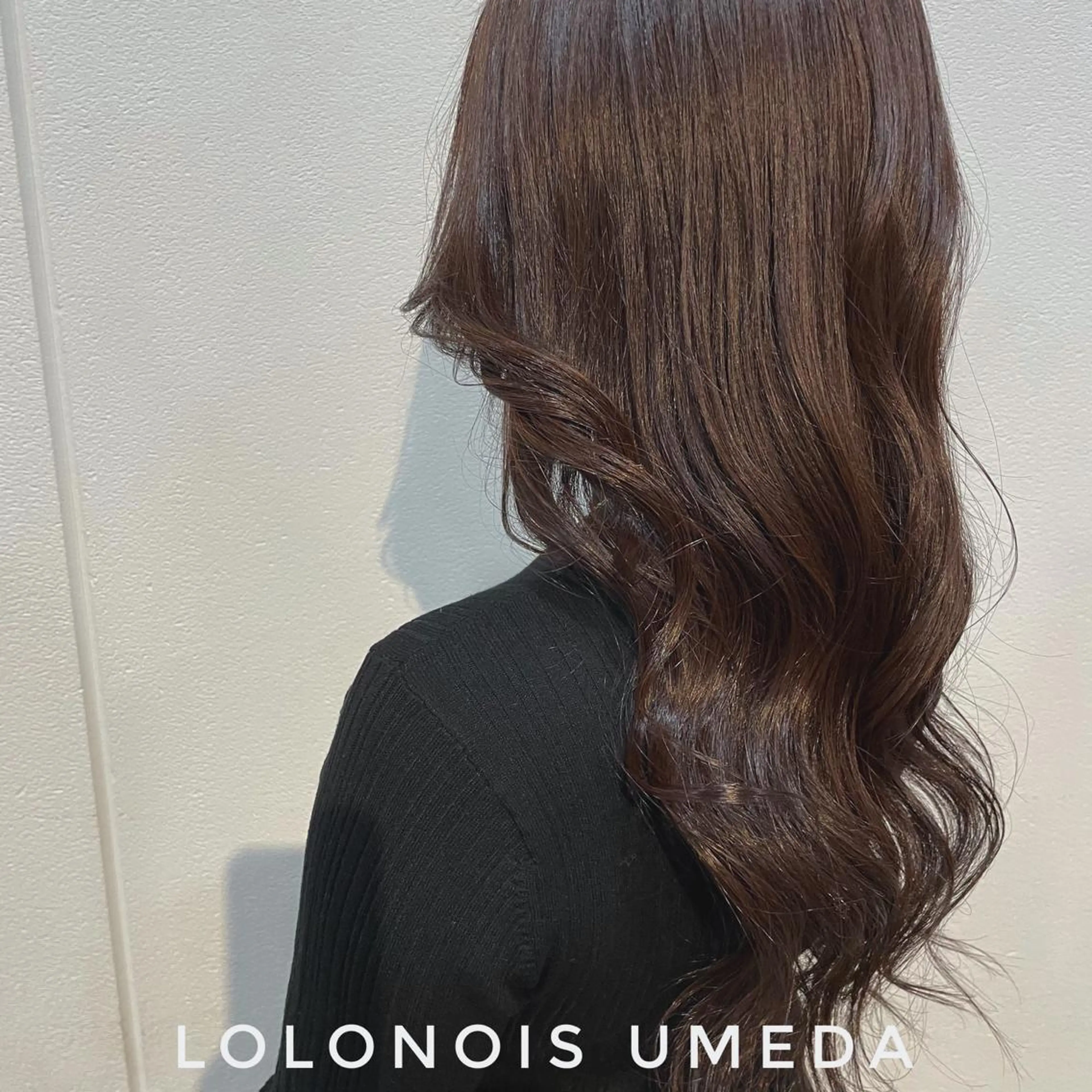 ロング カラー ブラウンカラー ラベンダーカラー Lolonois梅田 /Okazaki:)のヘアスタイル