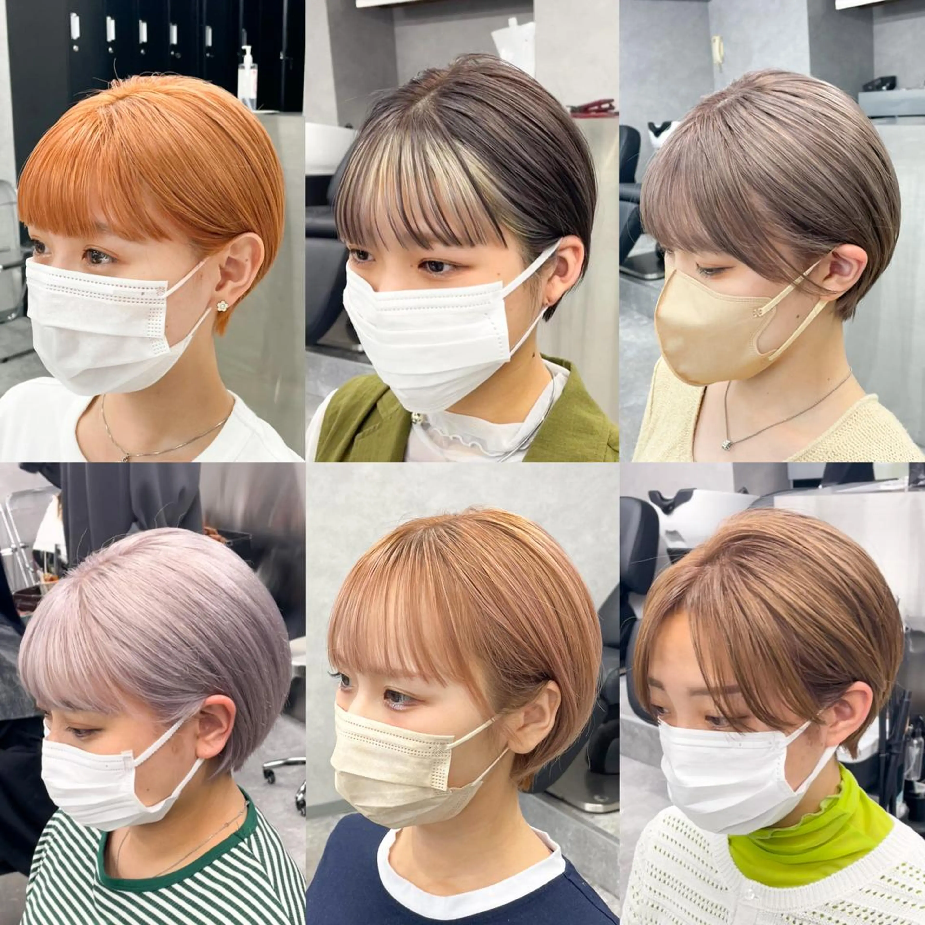 ショート カラー パーマ ヘアアレンジ キッズ 大人スタイル 太田のヘアスタイル