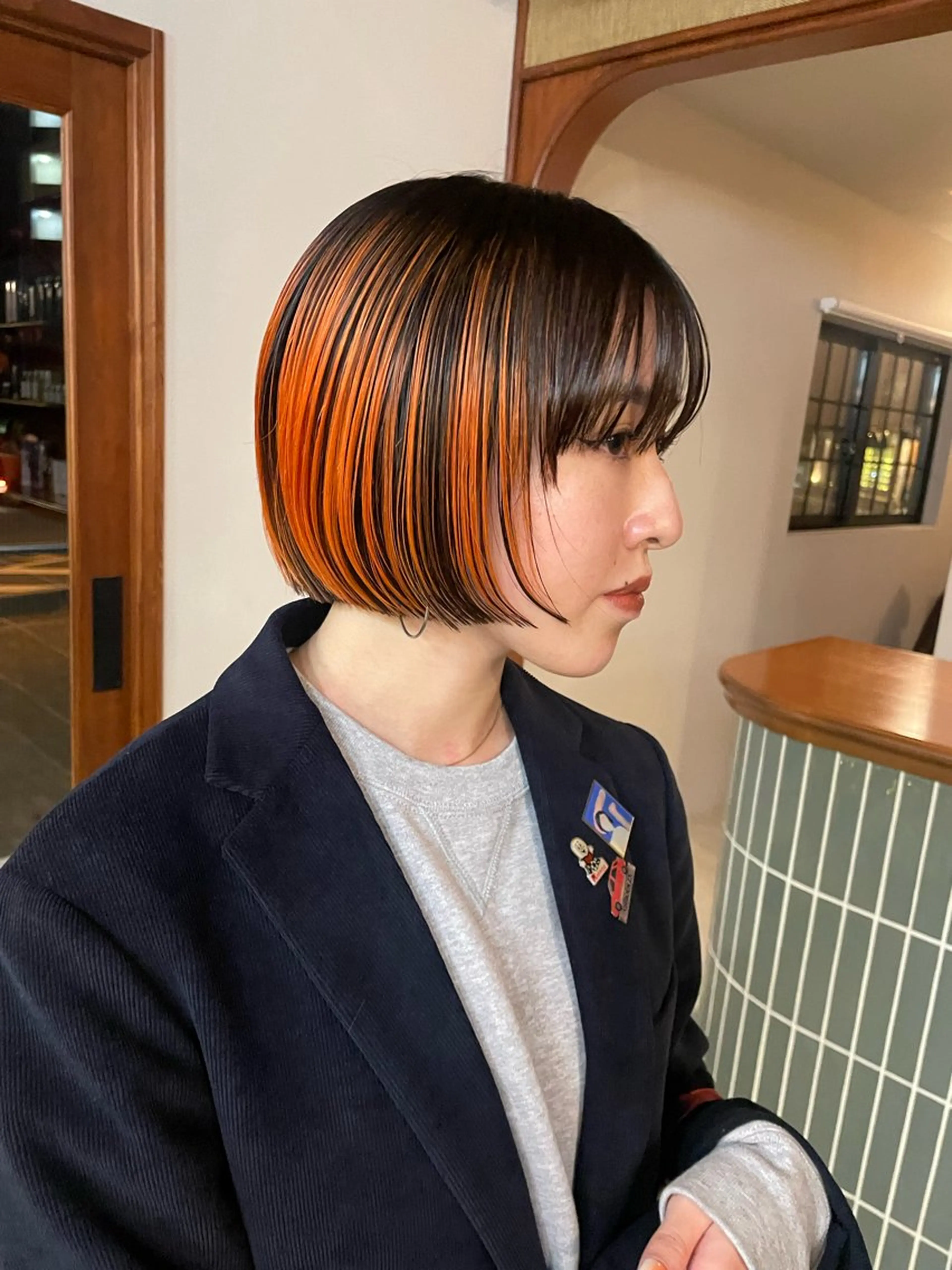 カラー ブリーチ デザインカラー 後藤璃子 (ごとうりこ)のヘアスタイル