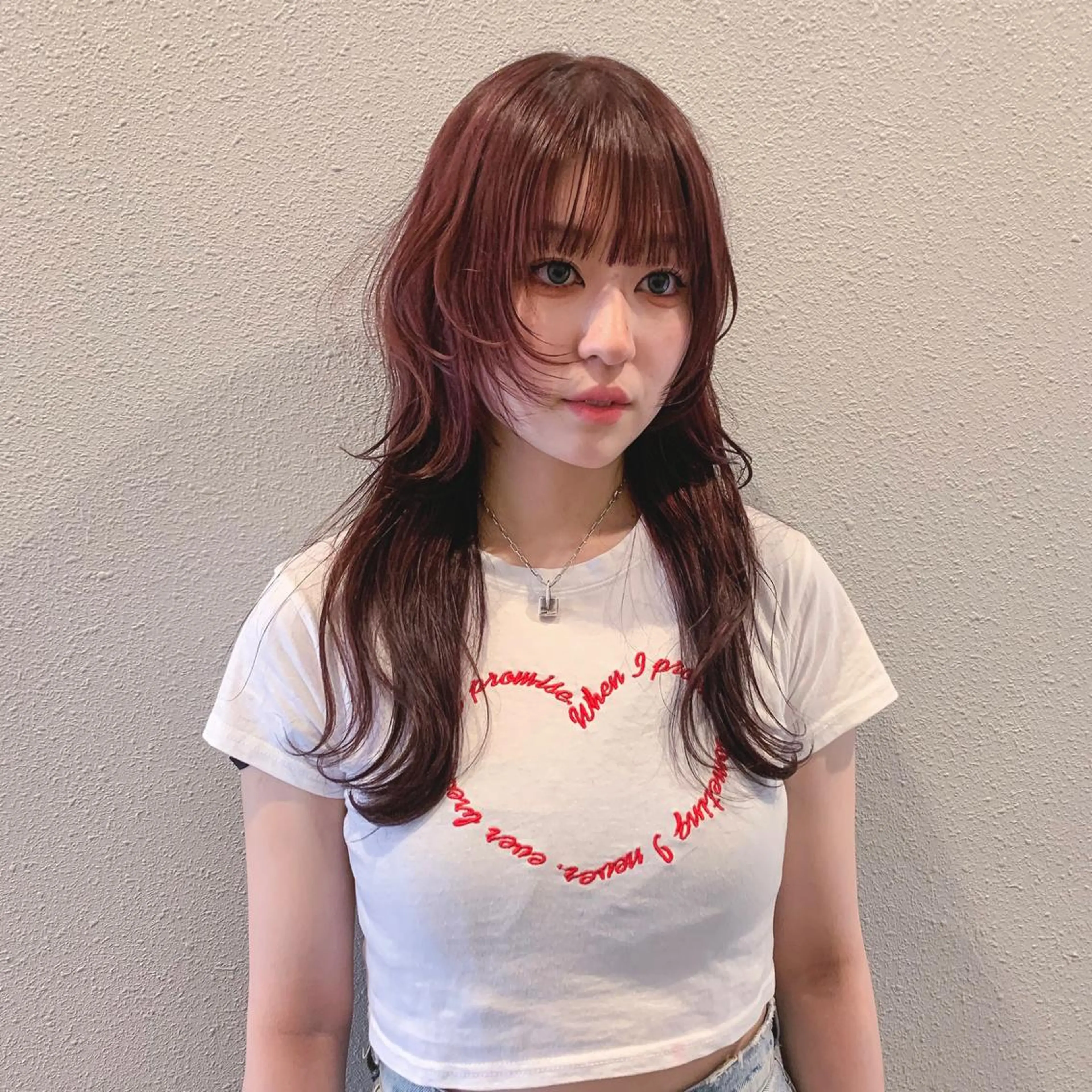 セミロング カット 🤍aimi🤍 ウルフ/韓国ヘアのヘアスタイル