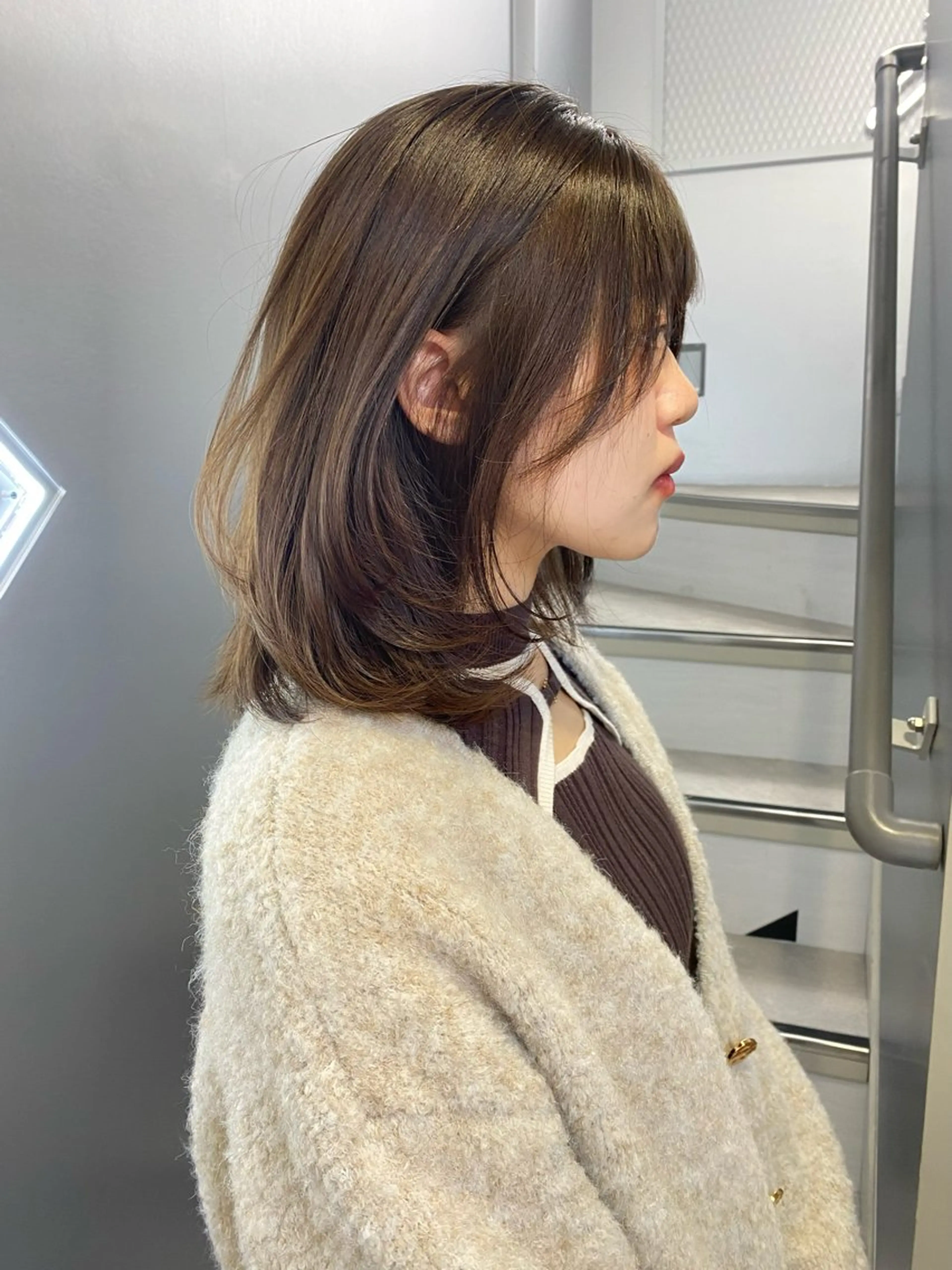 ミディアム カット ワンカールで盛れる レイヤー🎀Macoのヘアスタイル