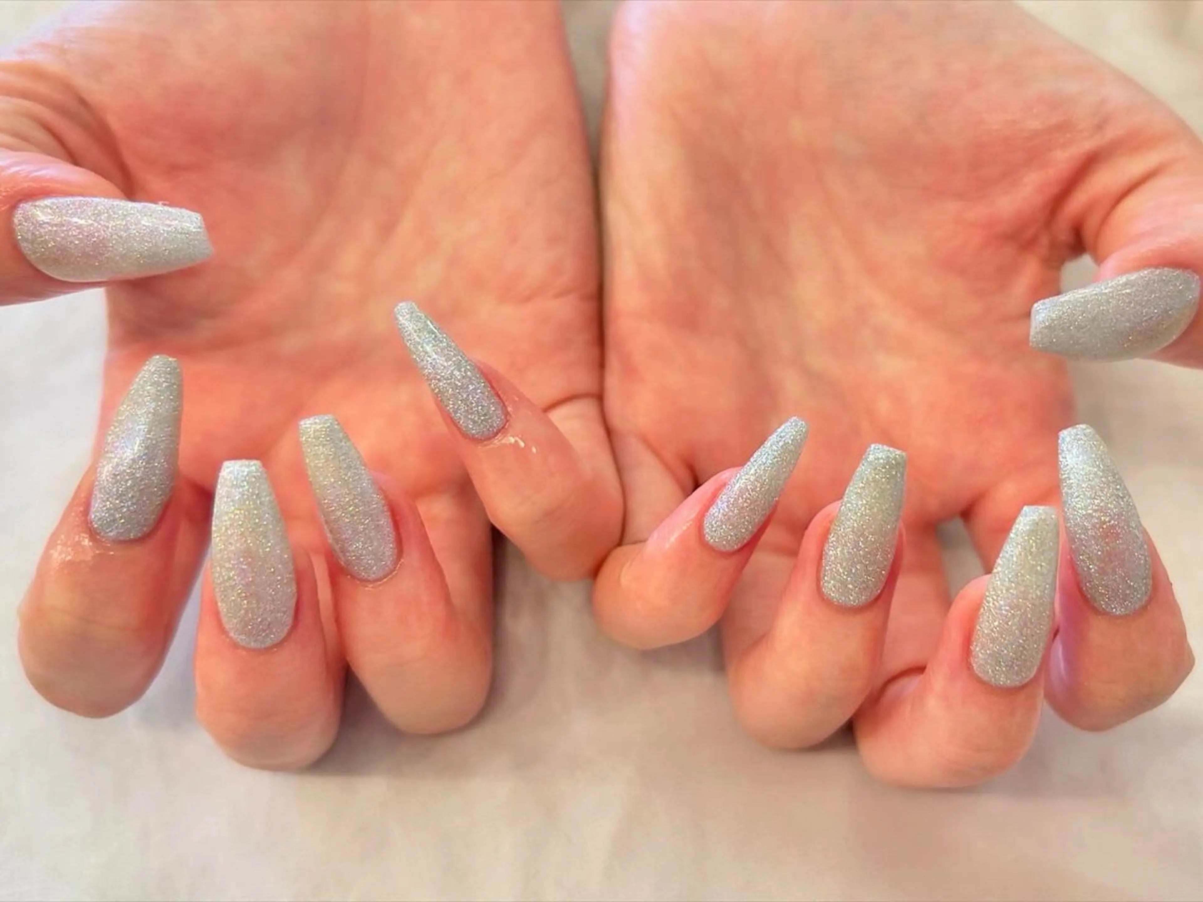 ネイル ラメ(グリッター) ワンカラーネイル ハンドネイル FlyingSeep 🐑kaho💟🌈のネイルデザイン