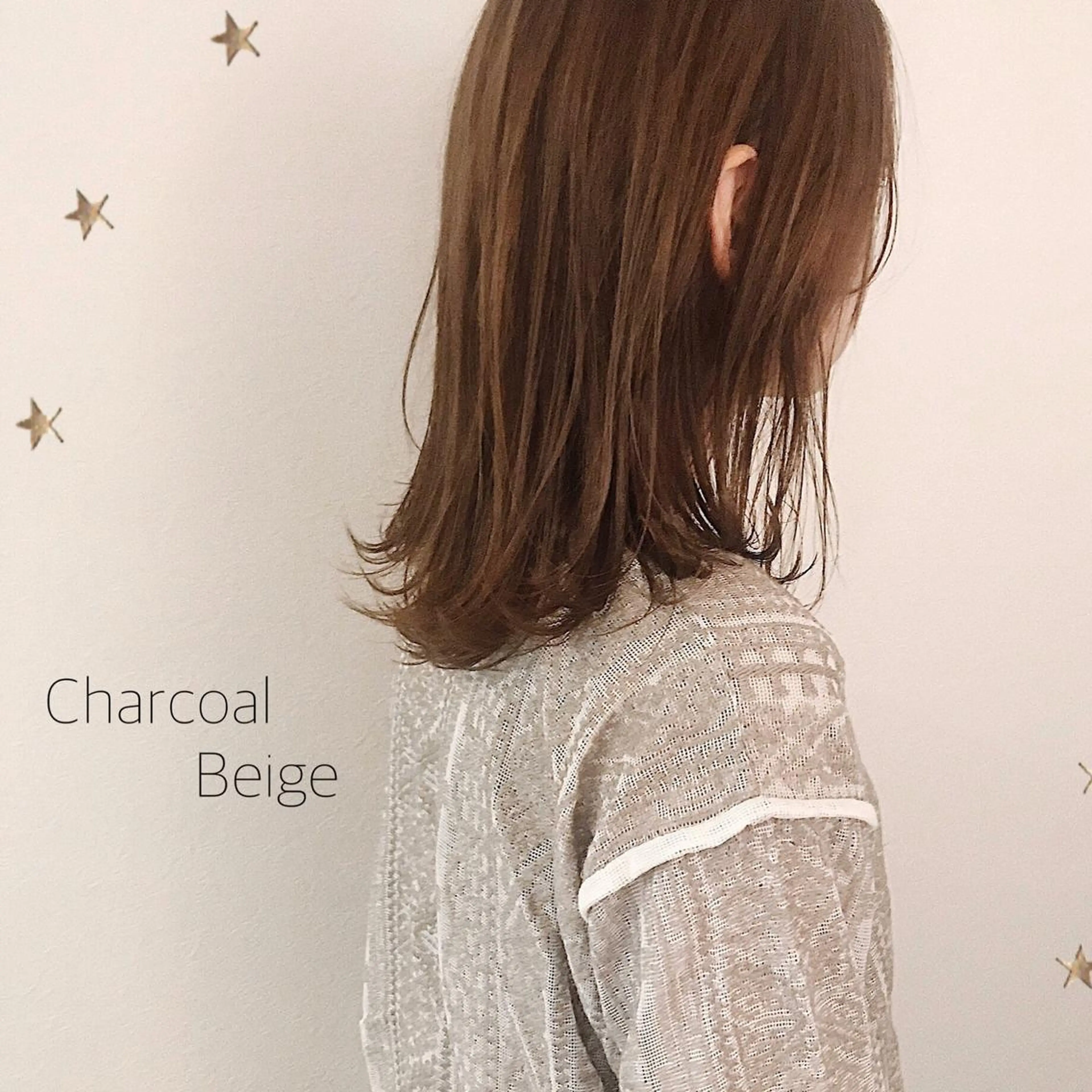 ミディアム カラー カット ヘアカラー 市川 千夏のヘアスタイル