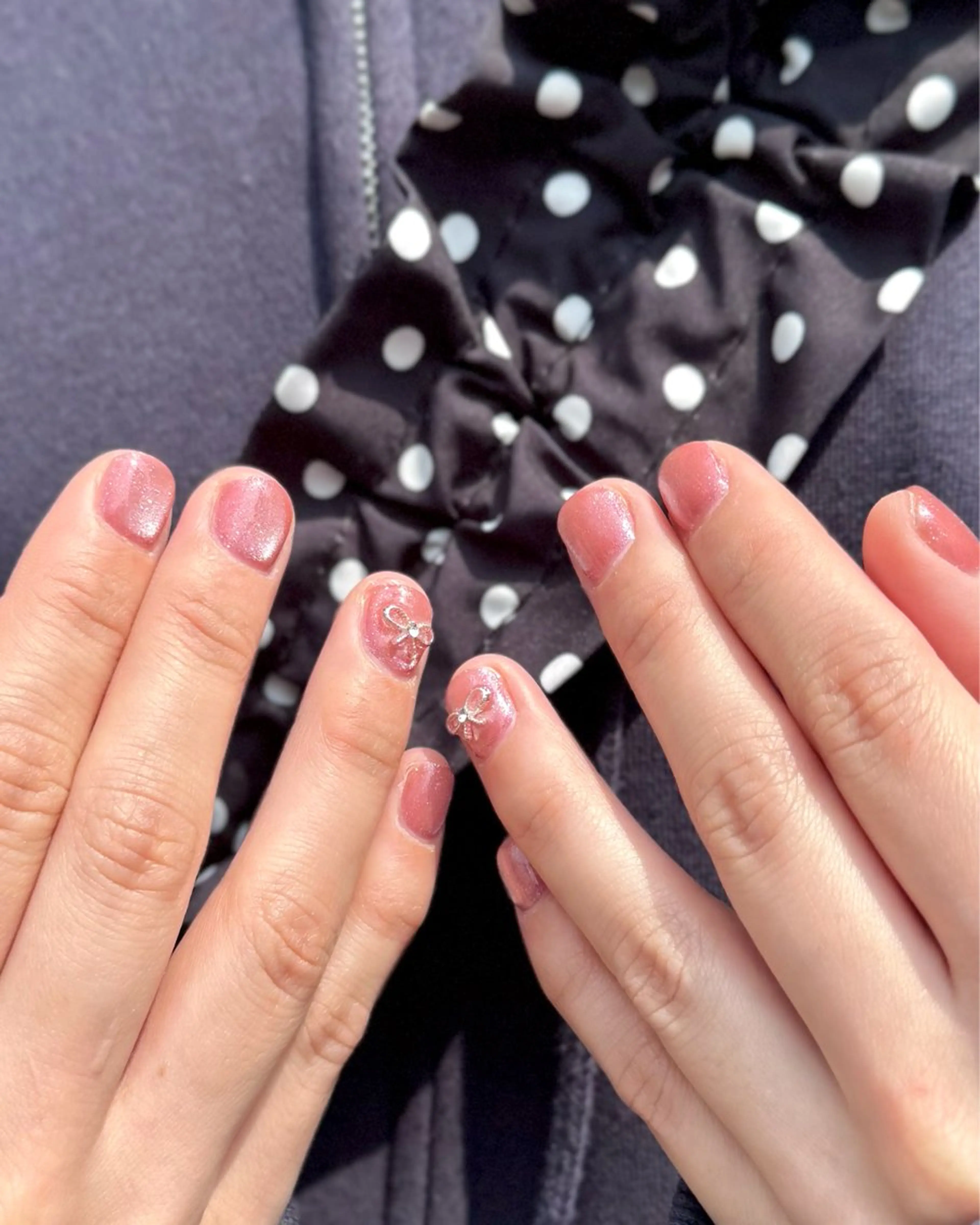 ネイル マグネットネイル kina Ｗ🦭のネイルデザイン