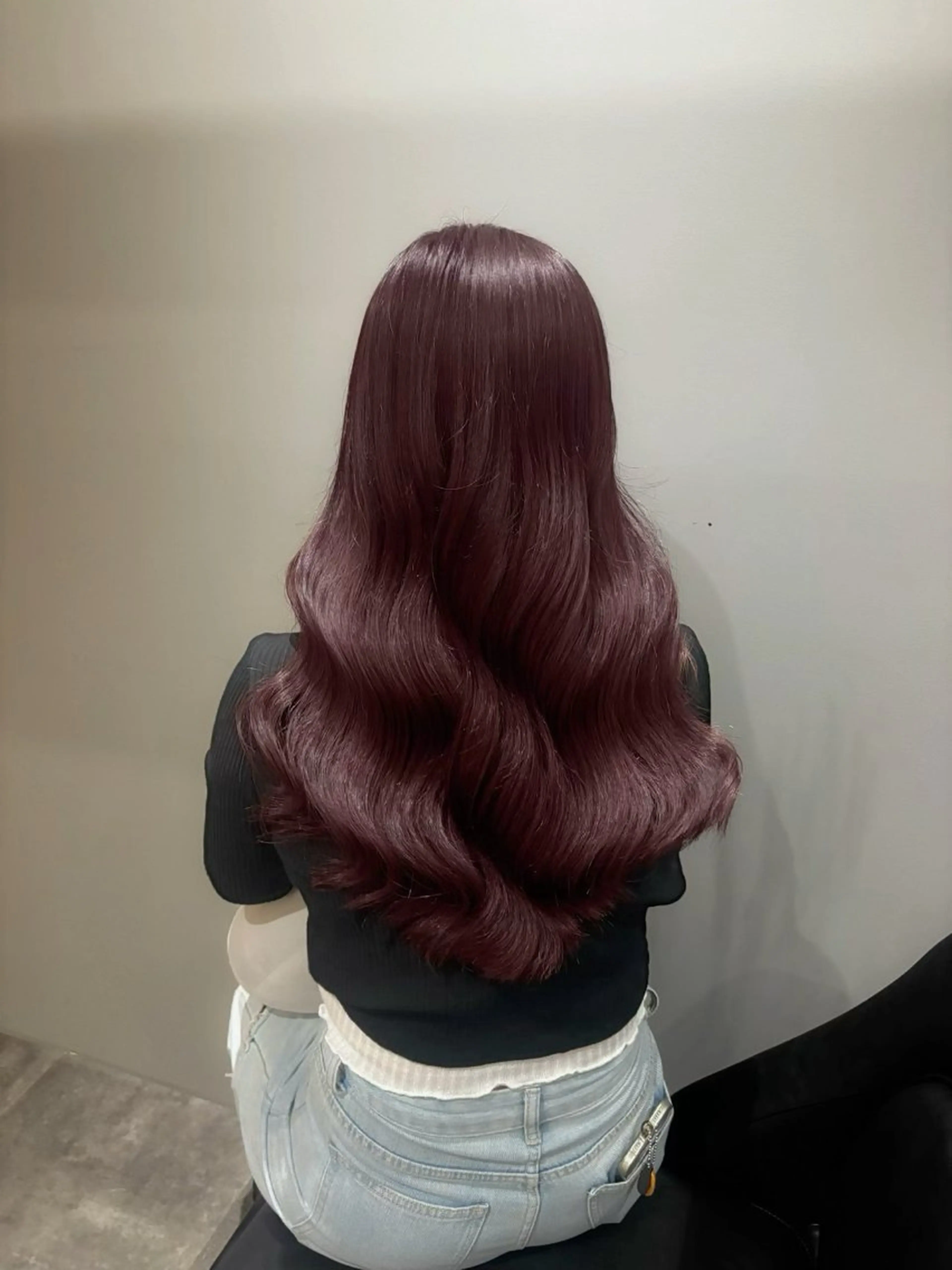 ロング ヘアカラー トリートメント シオン/艶髪カラー/ 韓国ヘアのヘアスタイル