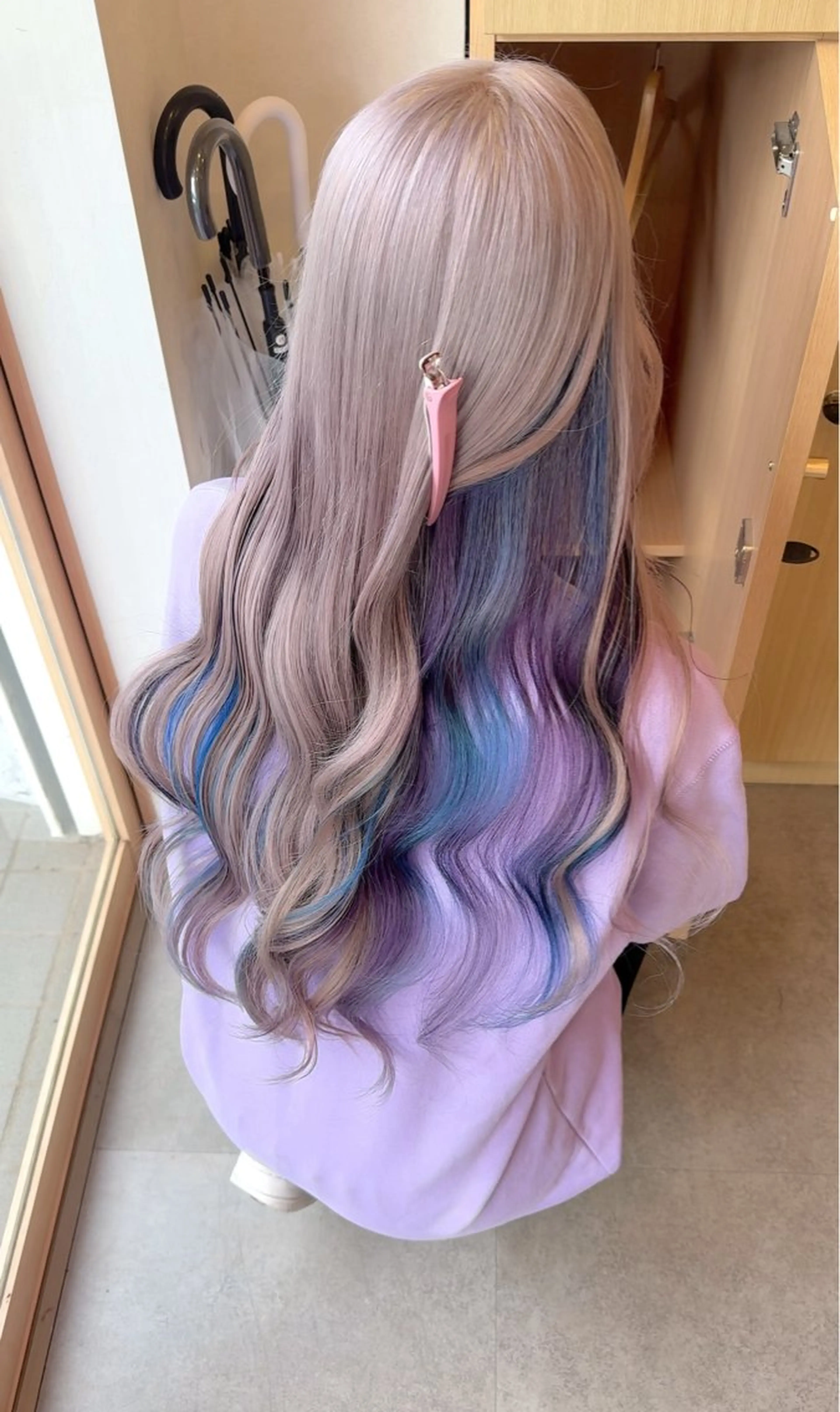 ロング カラー ブリーチ ケアブリーチ ハイトーンカラー たかはし るなのヘアスタイル