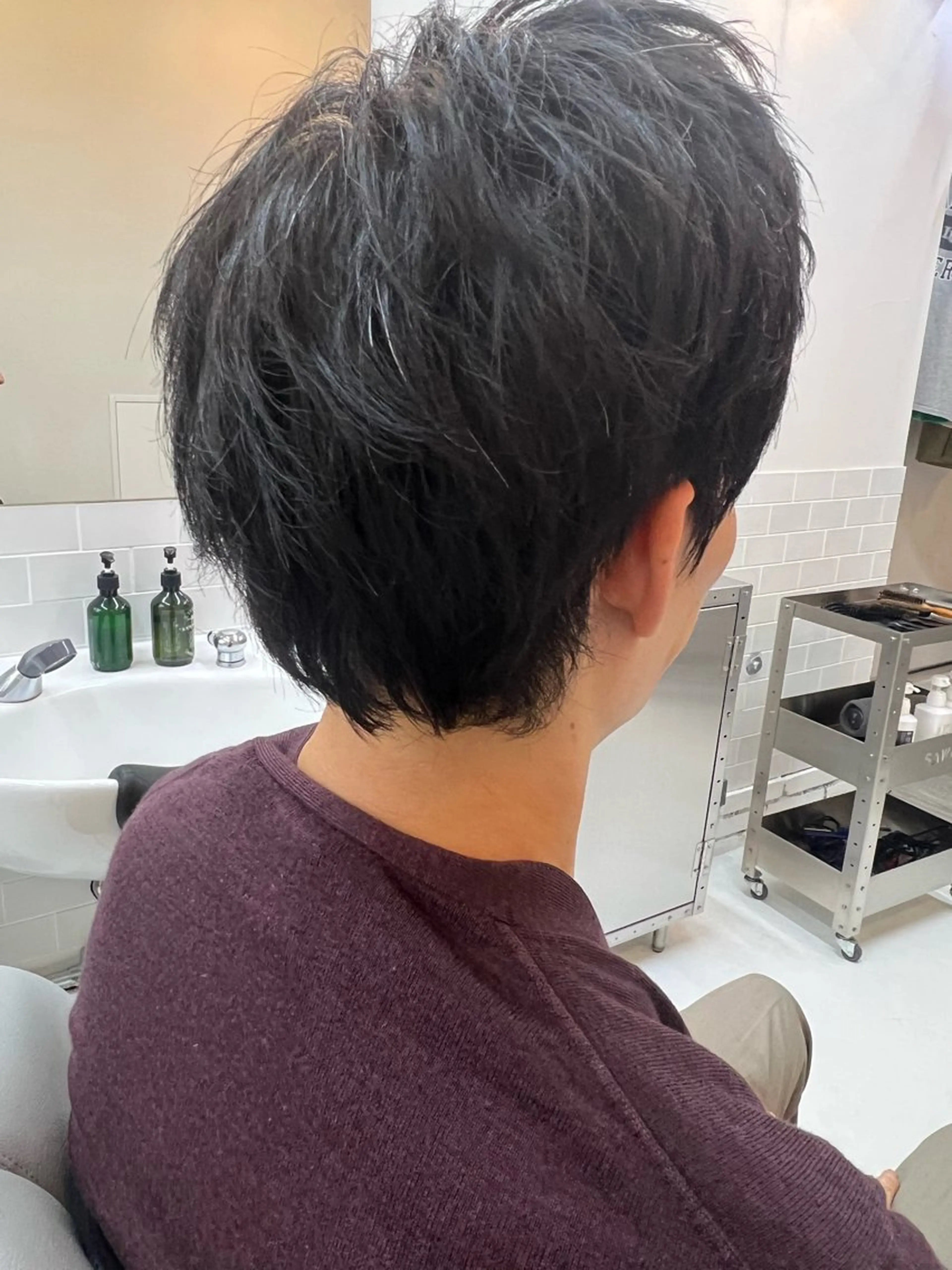 ミディアム メンズ 杉山 友哉のヘアスタイル