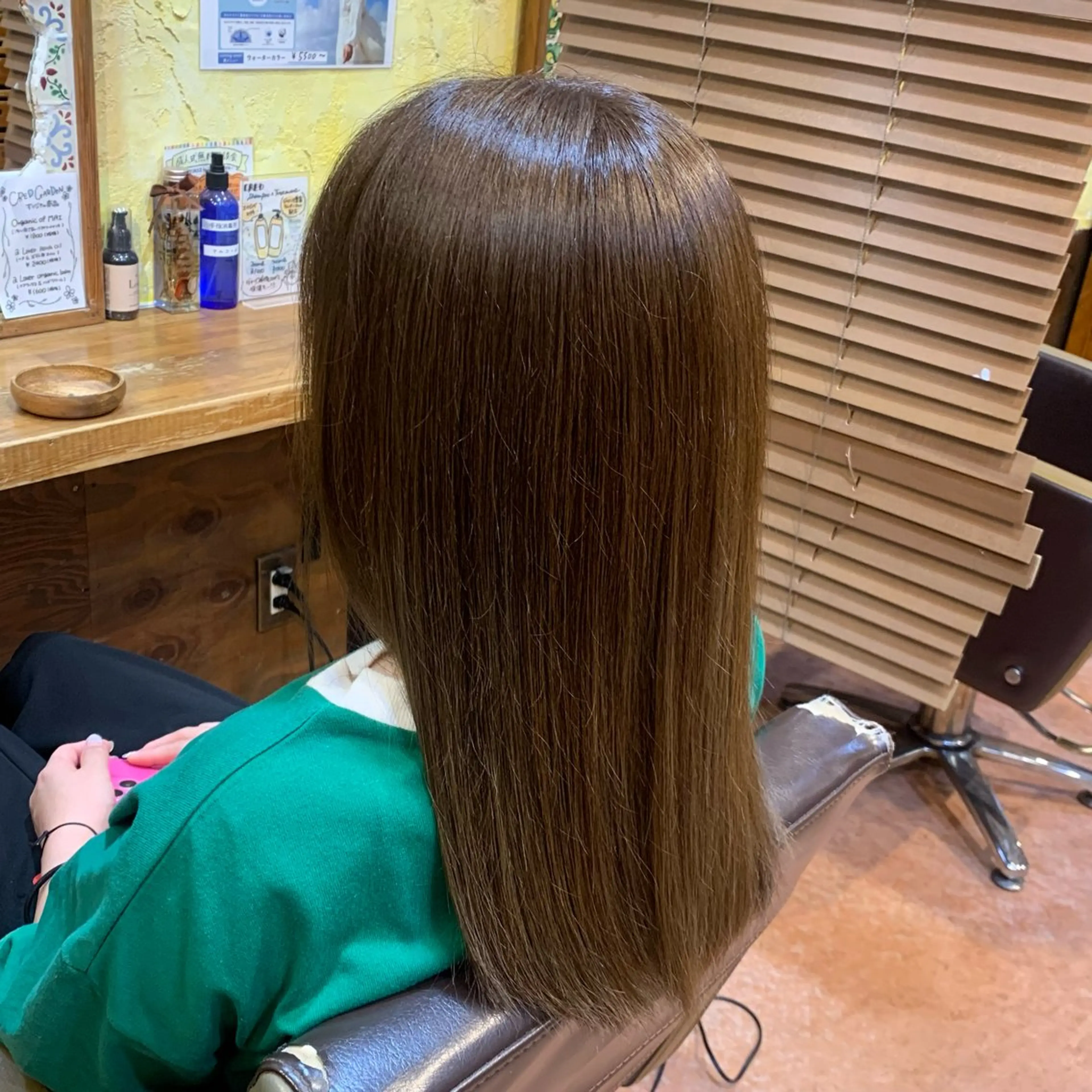 ロング カラー しんぼり なおみのヘアスタイル