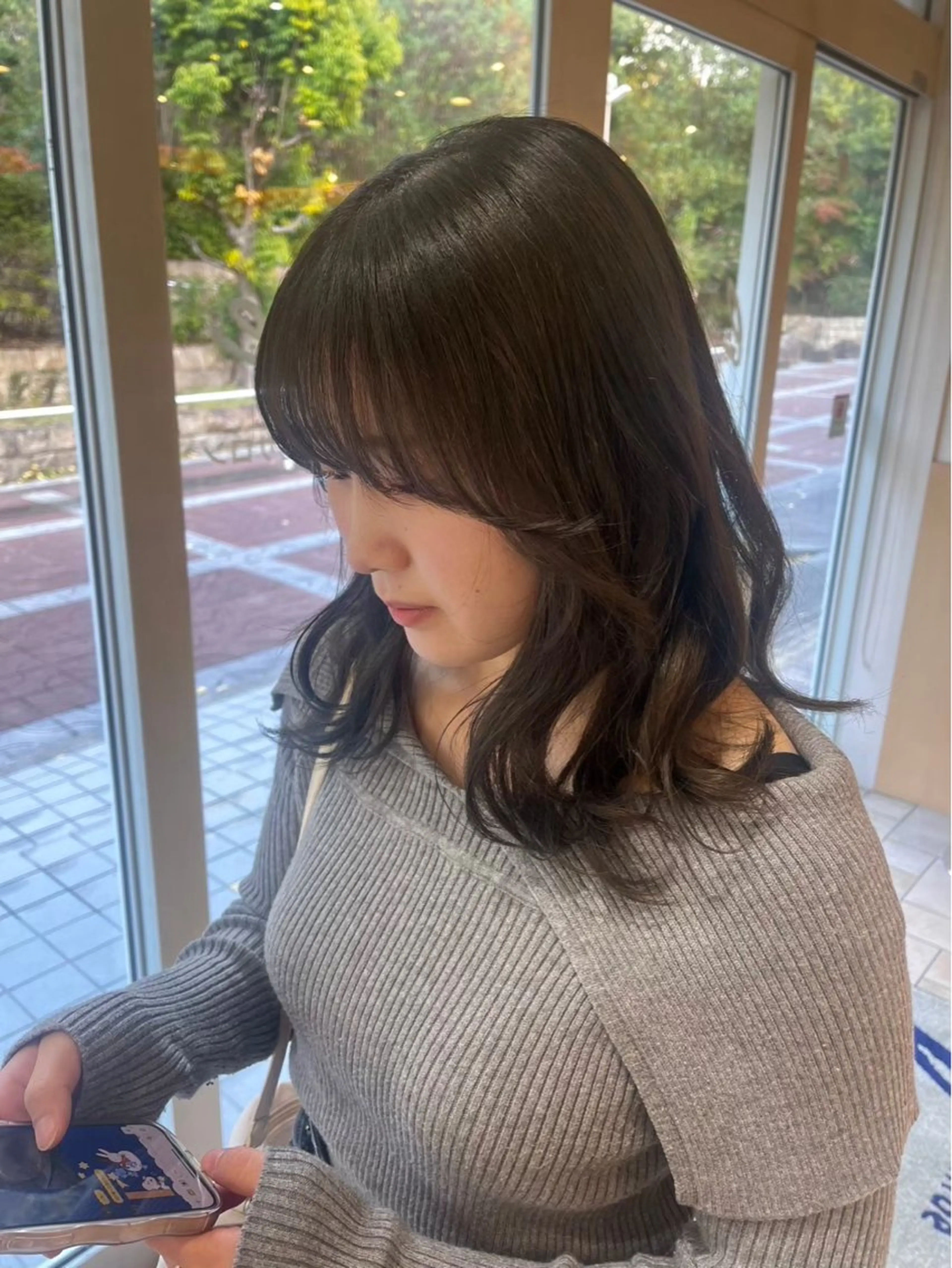セミロング ヘアカラー 清水 悠希のヘアスタイル