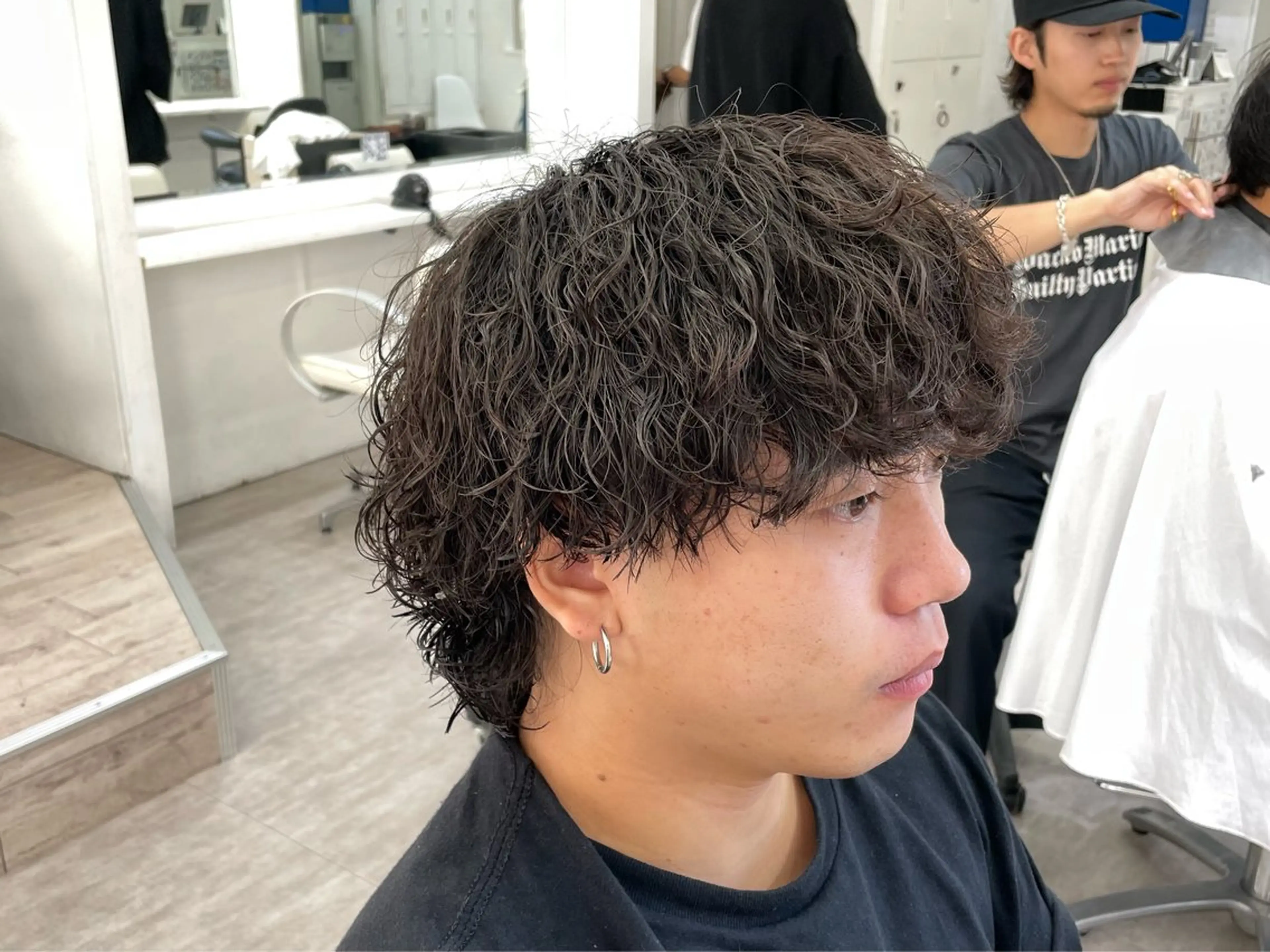 パーマ メンズ 田上 舶斗のヘアスタイル