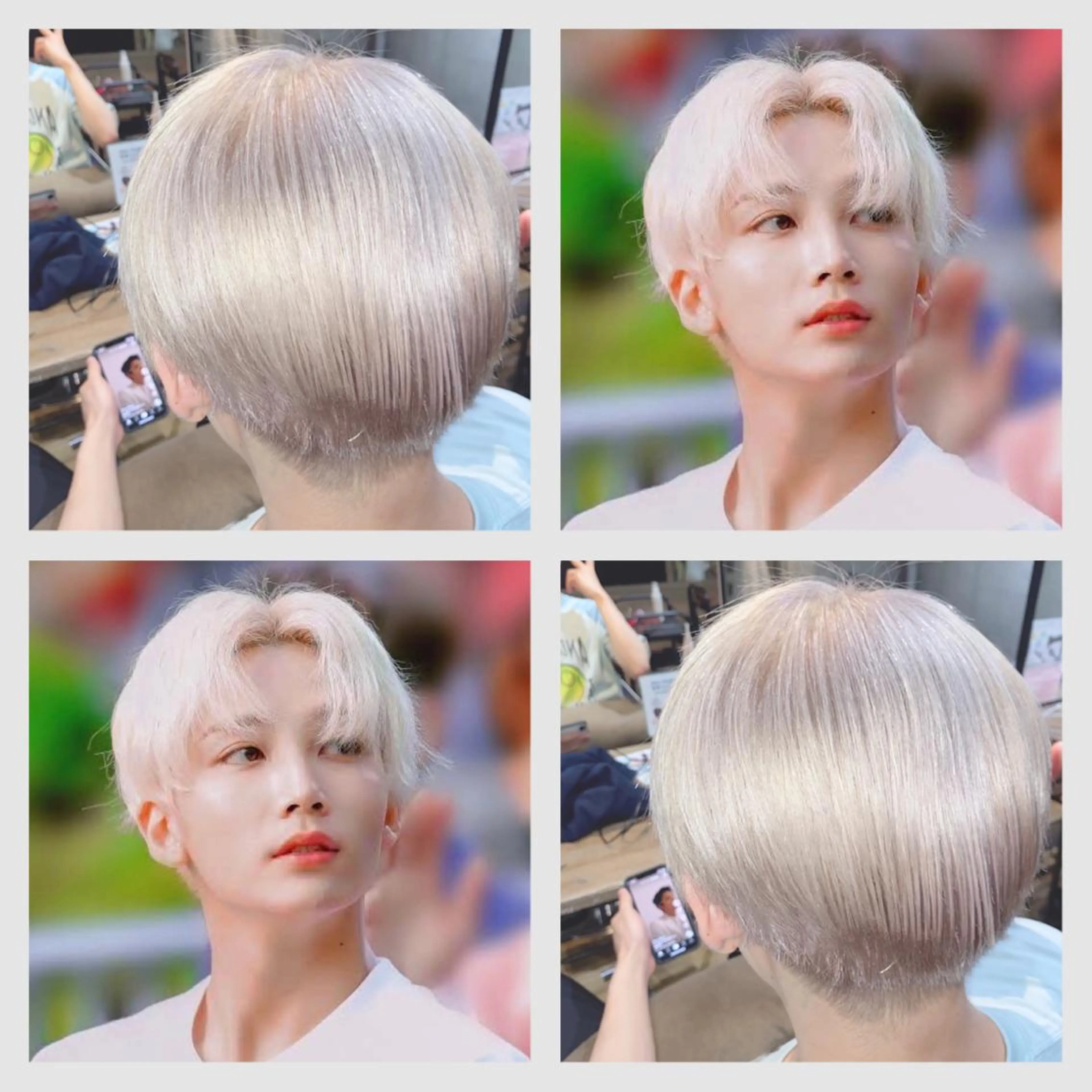 ショート カラー メンズ メンズブリーチ ブリーチ 韓国/アイドルヘア 🎀みづきのヘアスタイル