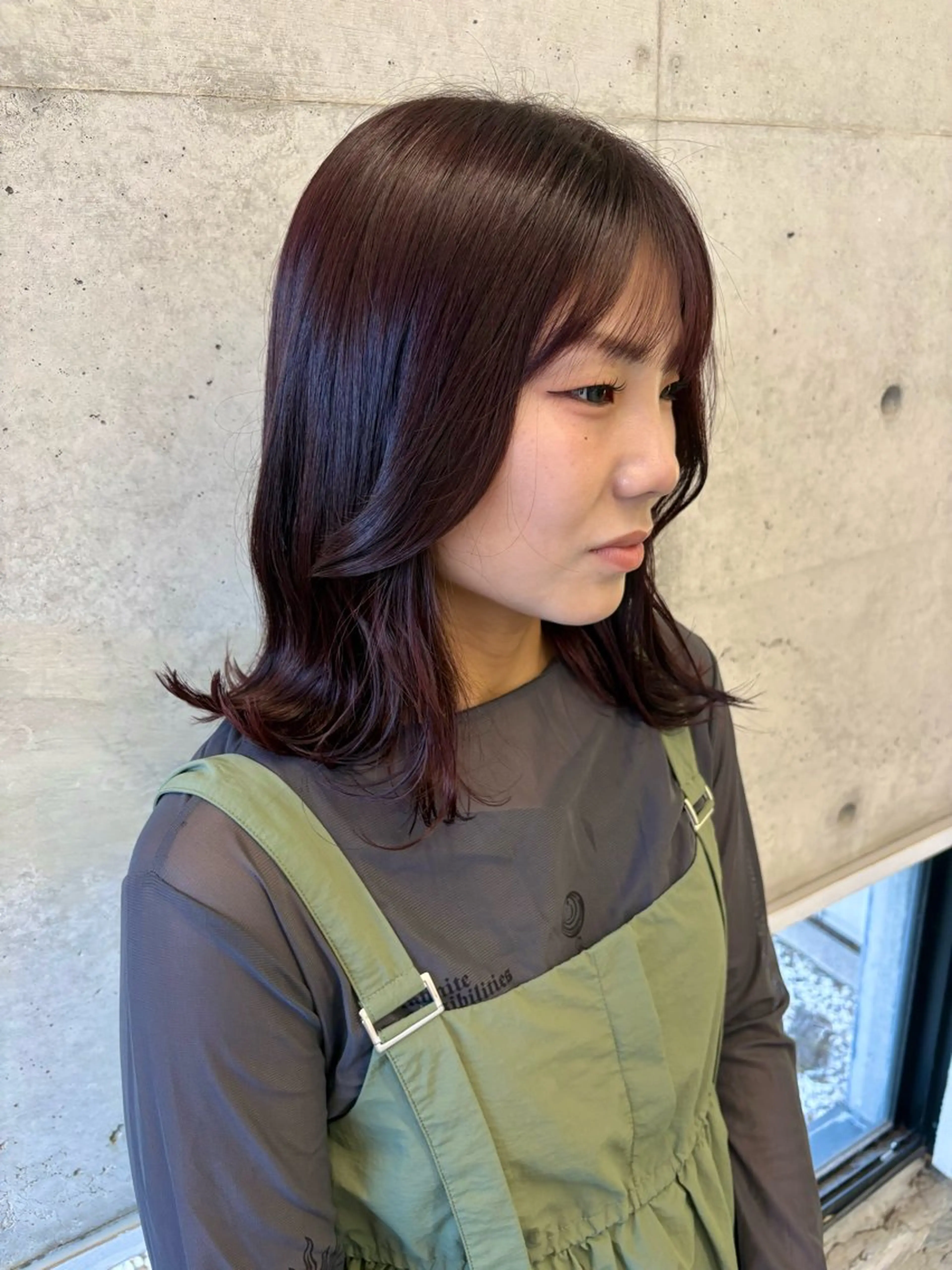 ミディアム カラー レッドカラー カット ヘアカラー トリートメント LOMARLIE / 𝐂𝐇𝐈𝐊𝐀のヘアスタイル