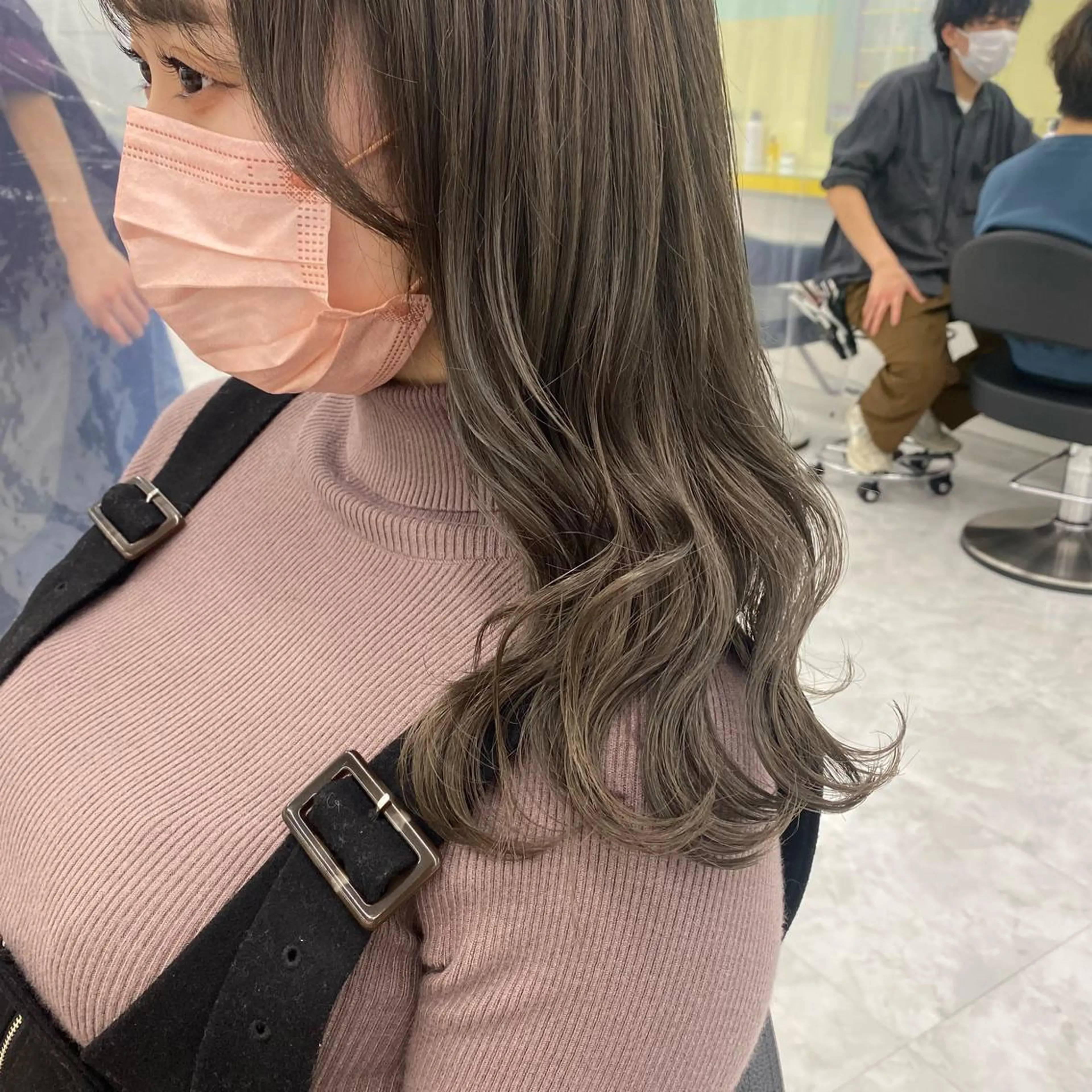 セミロング カラー ヘアアレンジ ヘアカラー トリートメント GOTODAY shair salon 横浜mare店所属・mai🍑暖色カラー /レイヤー💖のヘアスタイル