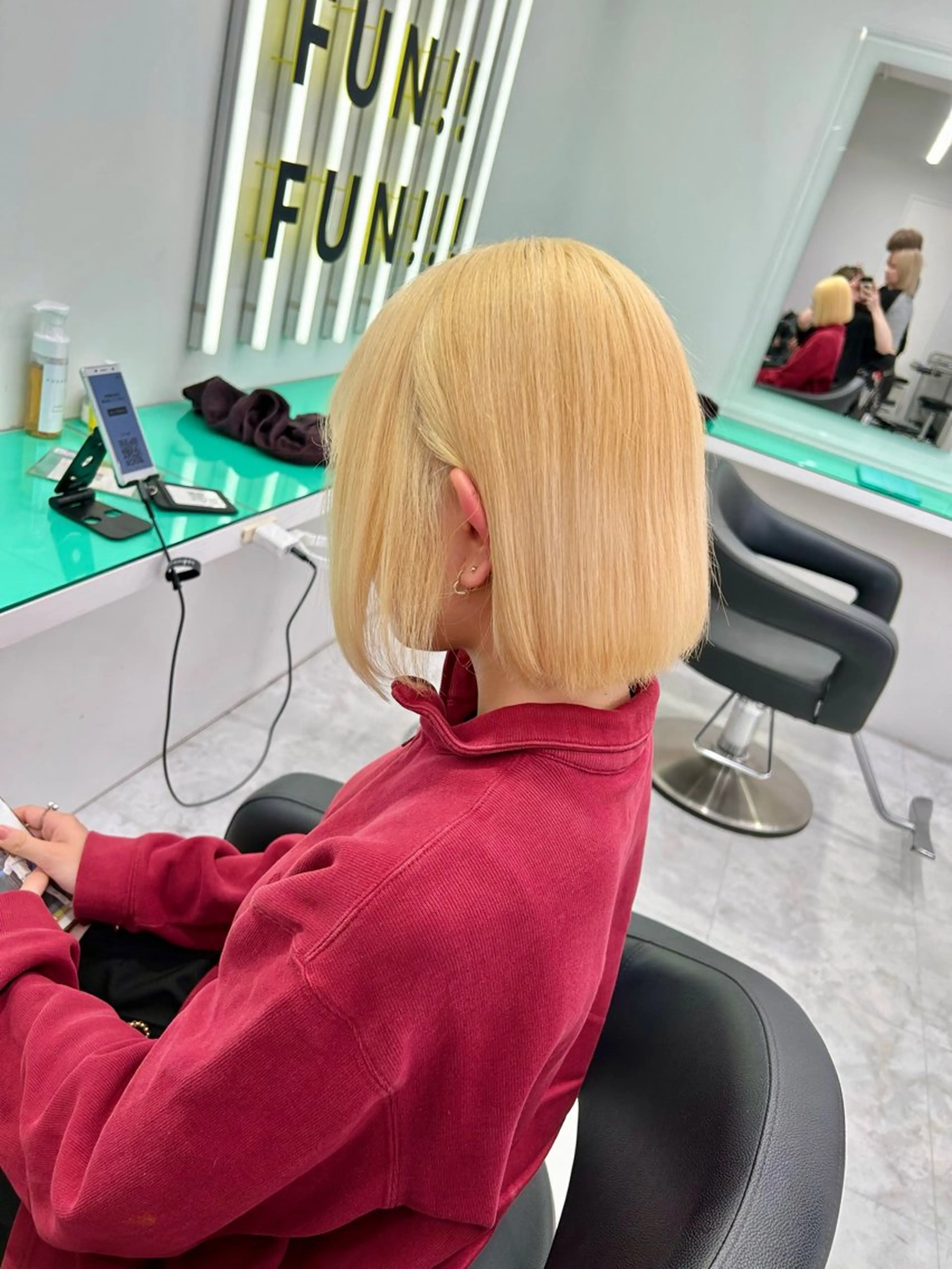 ロング カラー ヘアアレンジ トレンドモテカラー 🩷色落ちまで可愛くのヘアスタイル