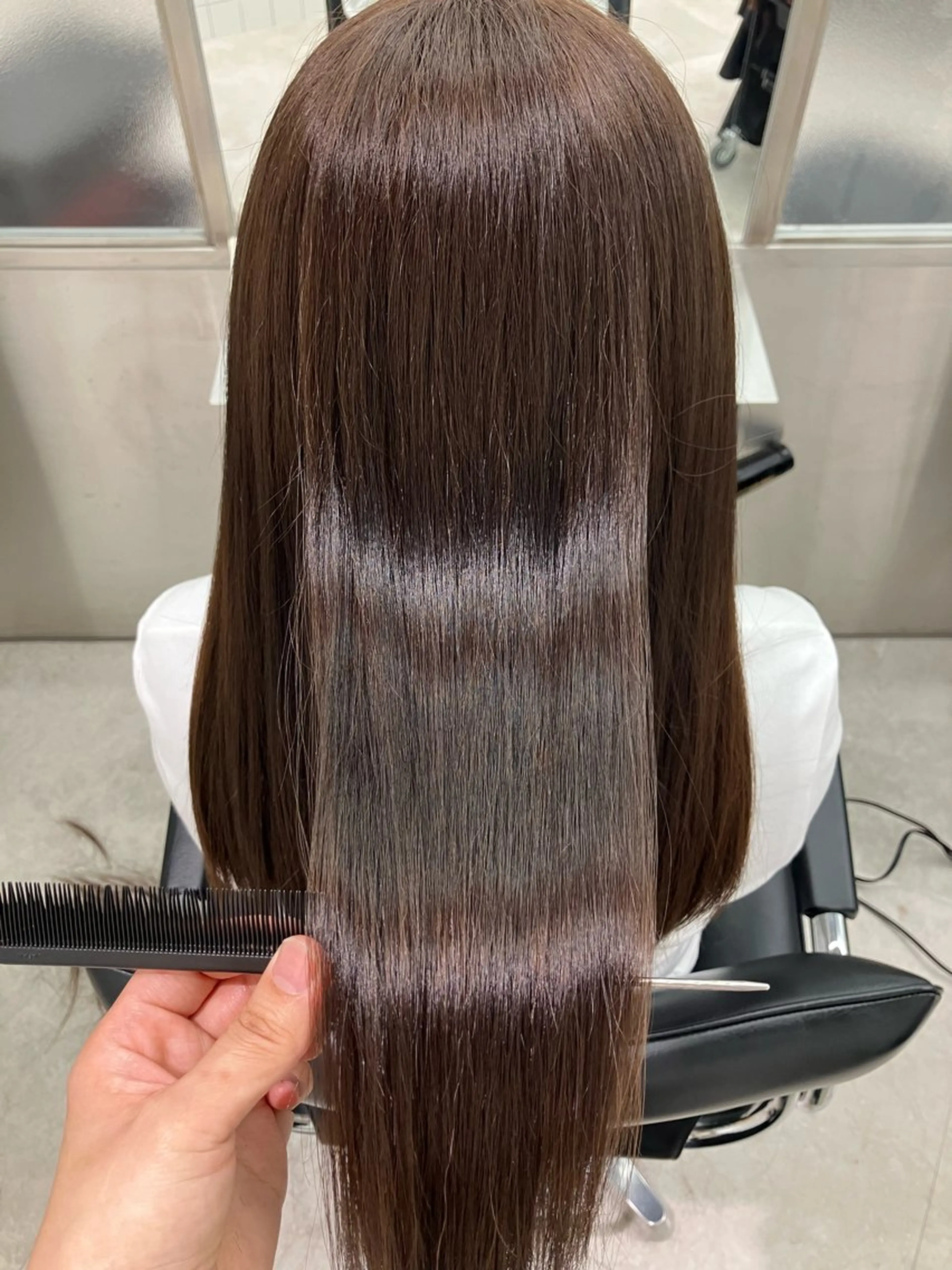 ロング カラー 髪質改善 トリートメント 髪質改善/艶カラー 縮毛矯正/みほのヘアスタイル