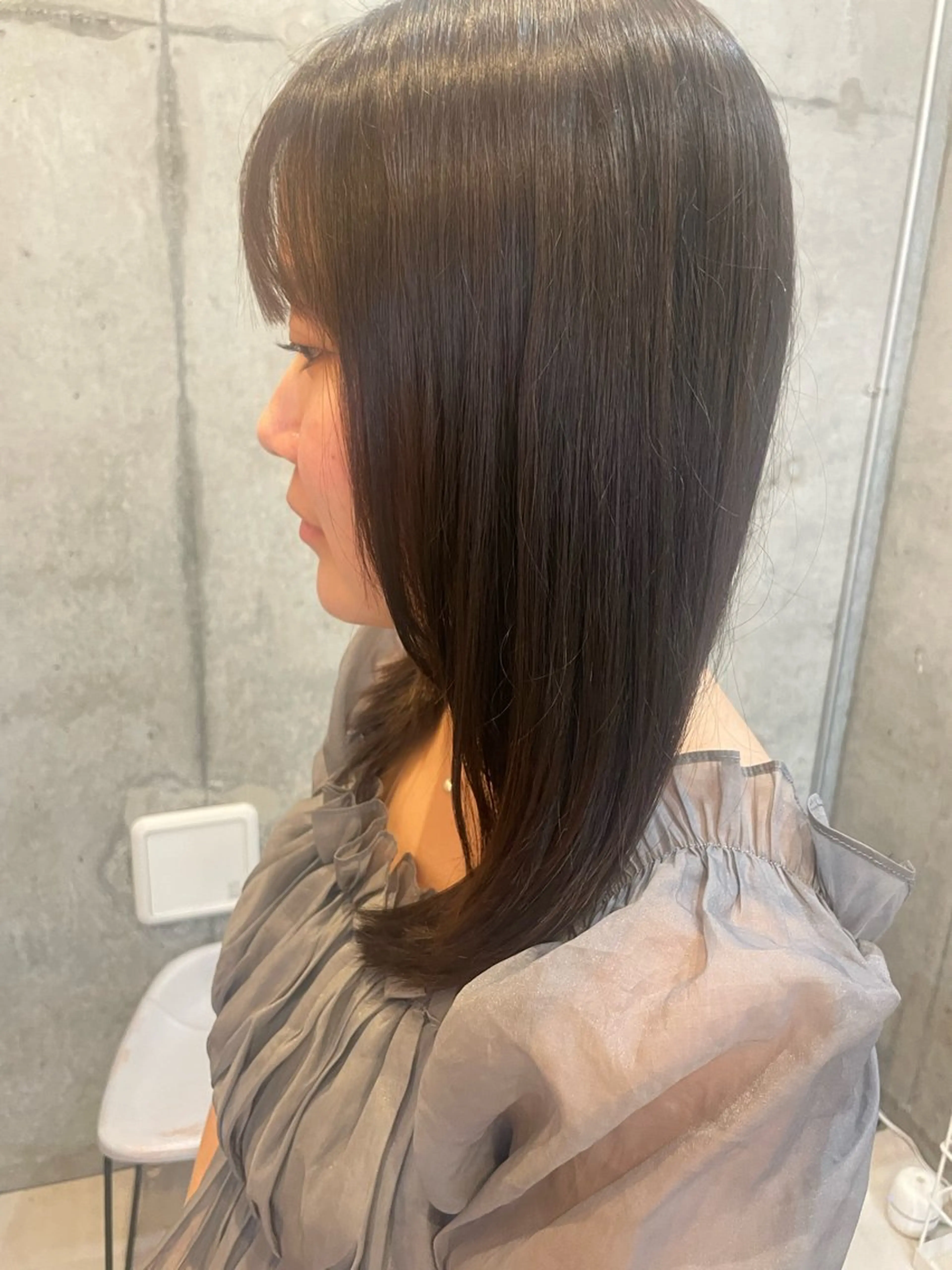 ミディアム カット ヘアカラー ami🍊hair salon soilのヘアスタイル