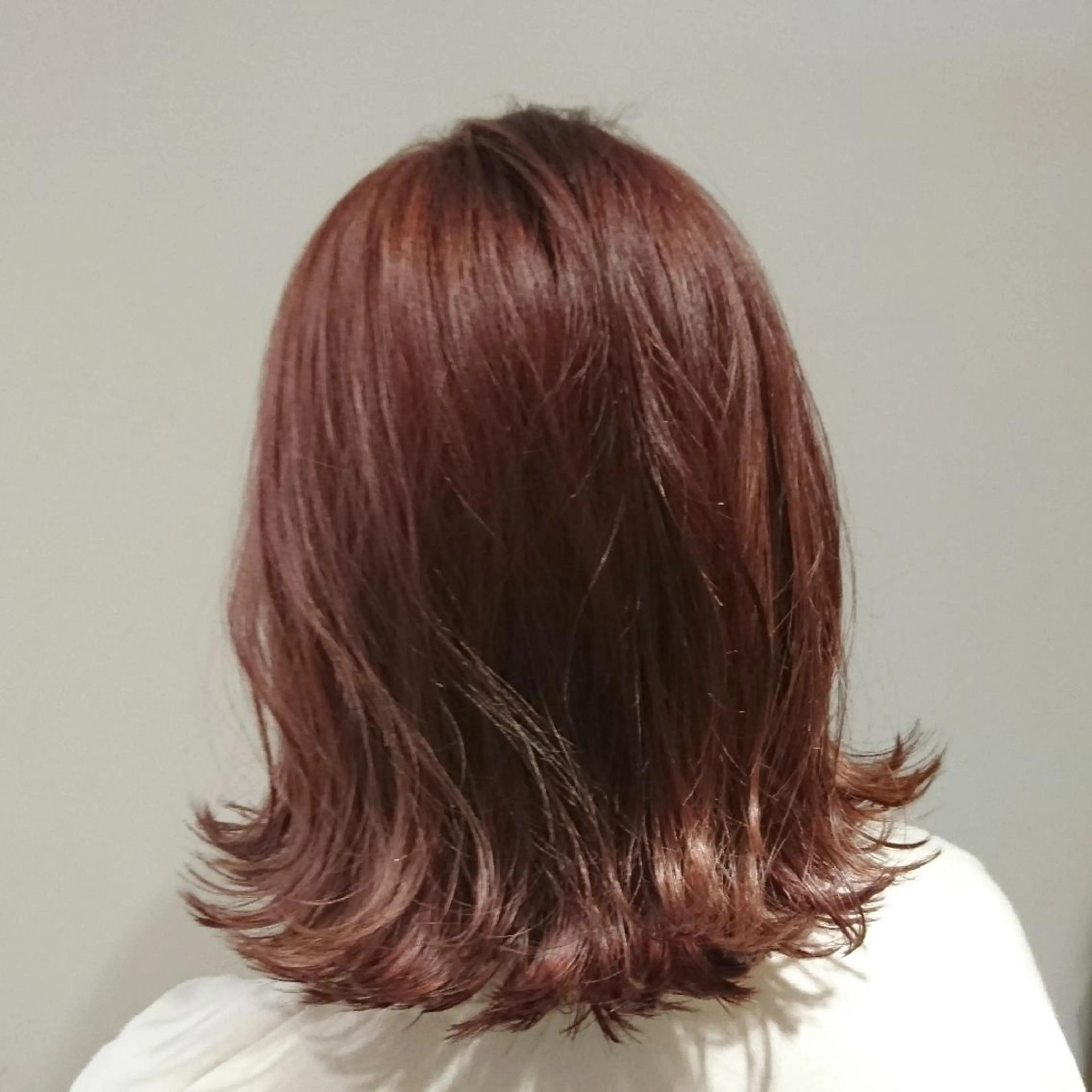 カラー ミディアム オレンジ ピンクカラー カット ヘアカラー トリートメント 千知岩 佑哉のヘアスタイル