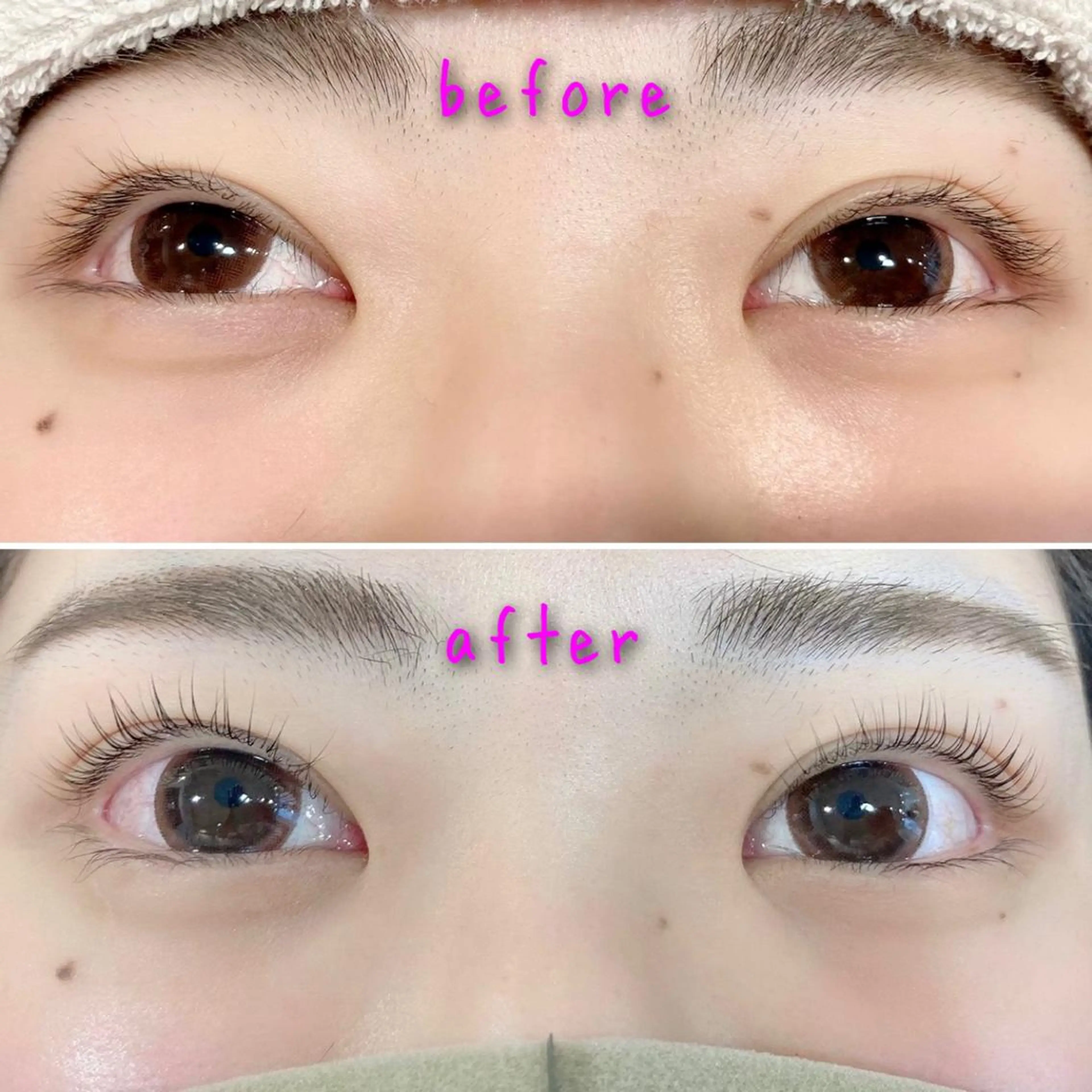 マツエク・マツパ パリジェンヌラッシュリフト 一重×まつ毛パーマ マリーテレジア 渋谷店❤️モデルのマツエク・マツパデザイン