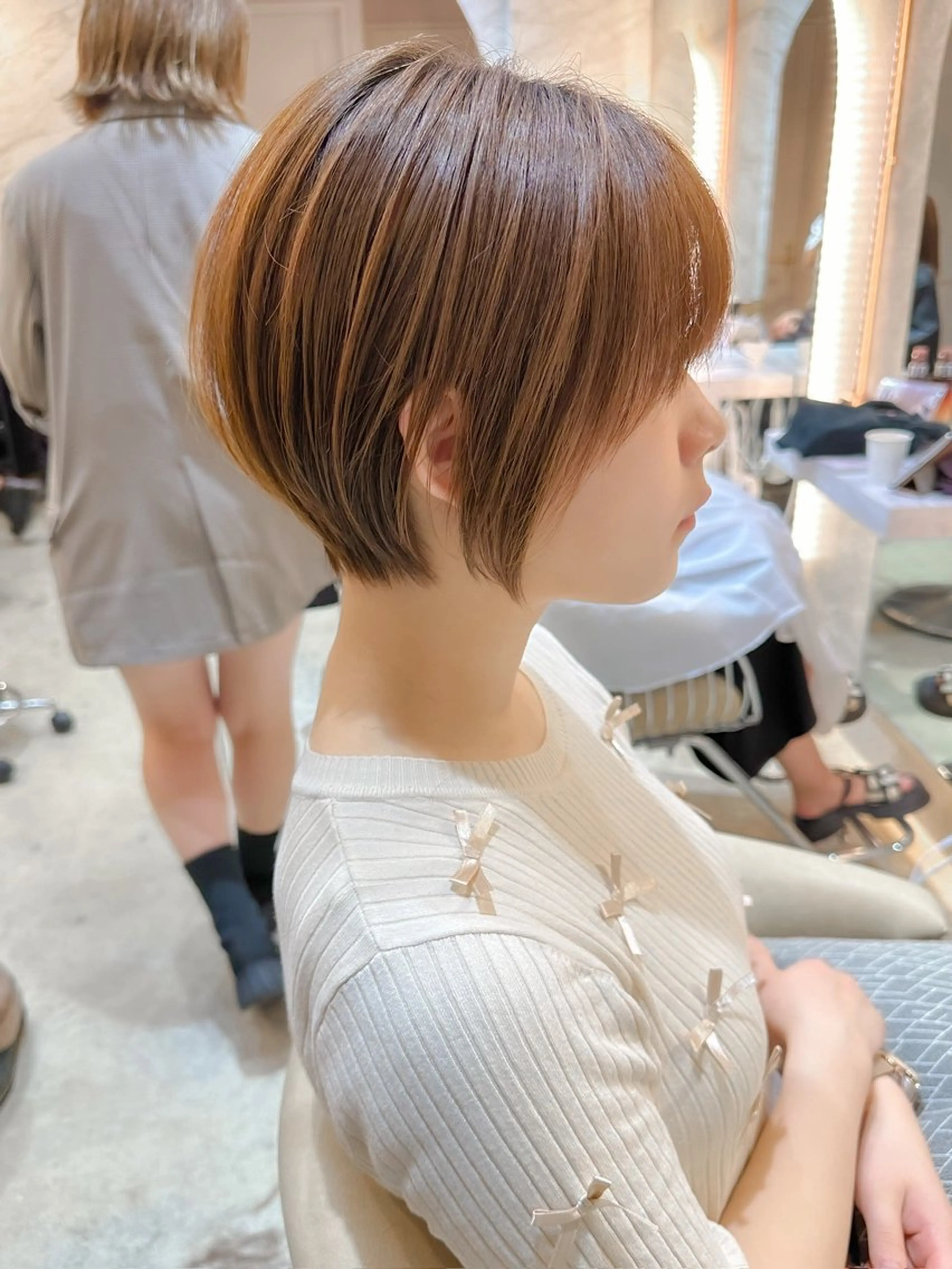 ショート カラー ボブ/ショート/ 縮毛矯正⚜️工藤昴のヘアスタイル