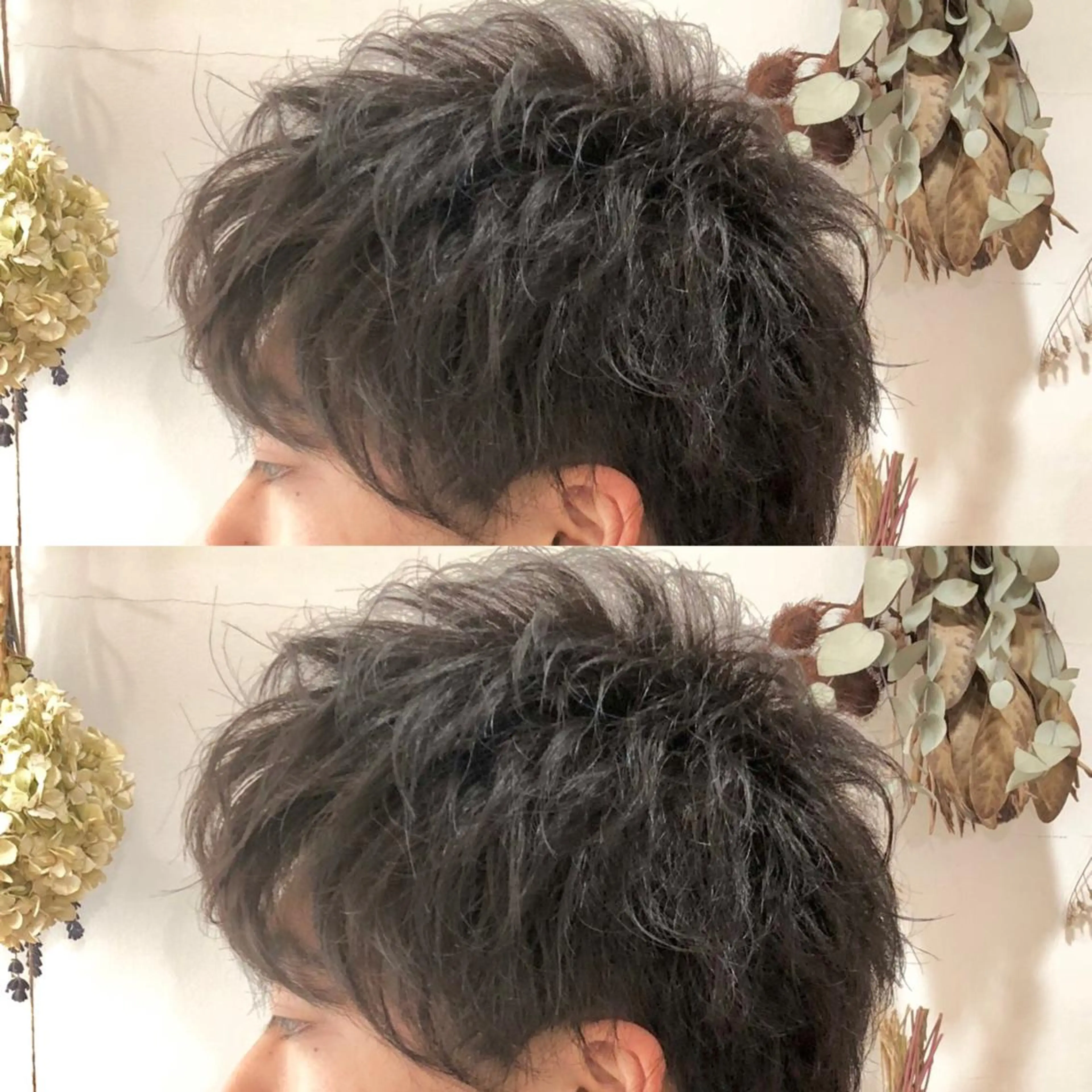 メンズ 東梅田エリアカラー ヘアセットNo. 1のヘアスタイル