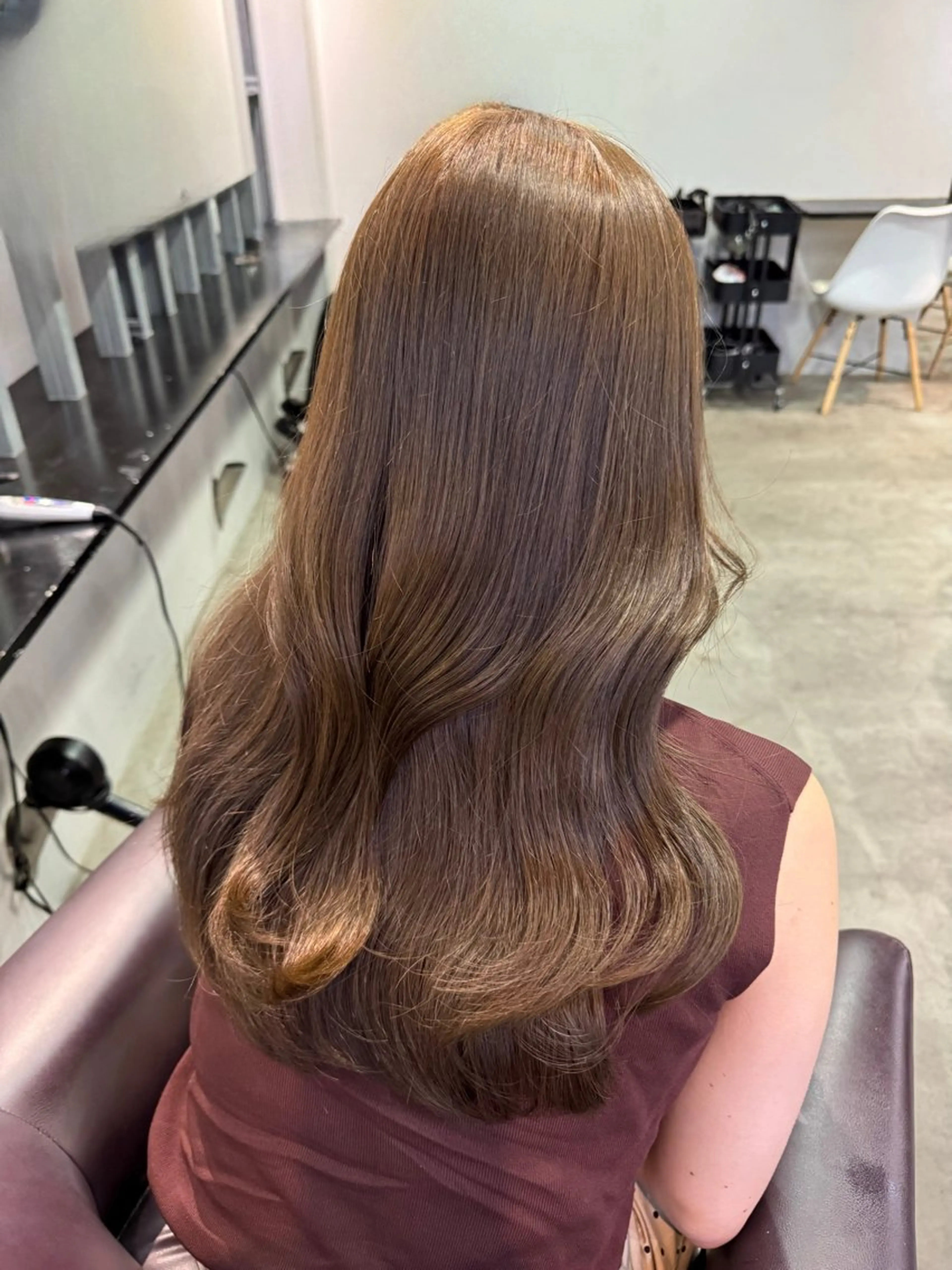 ロング カラー ベージュカラー オリーブベージュ ベージュ透明感カラー 🫧AYUMI🫧のヘアスタイル