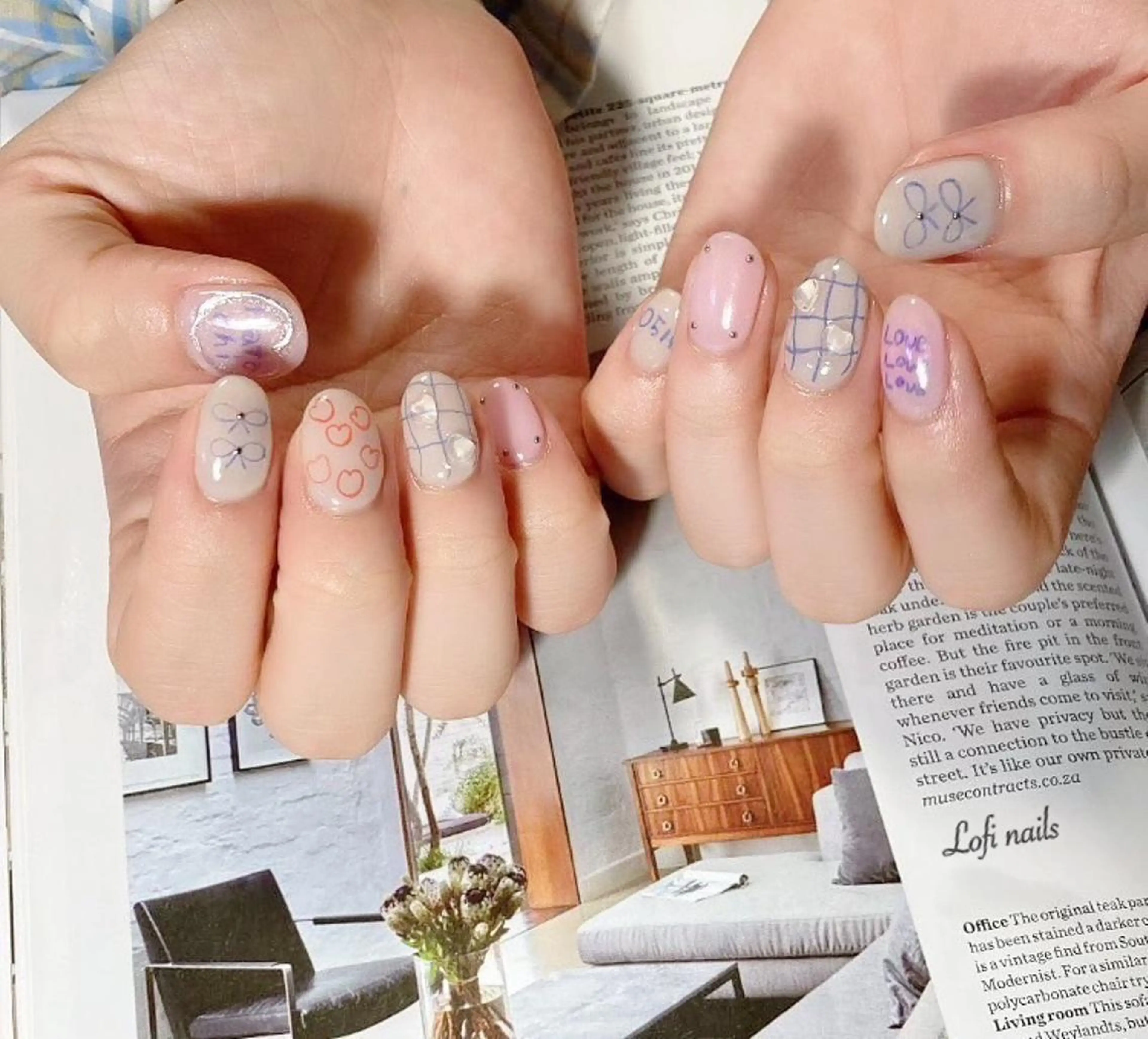 ショート ネイル Lofi nails ゆきこのネイルデザイン