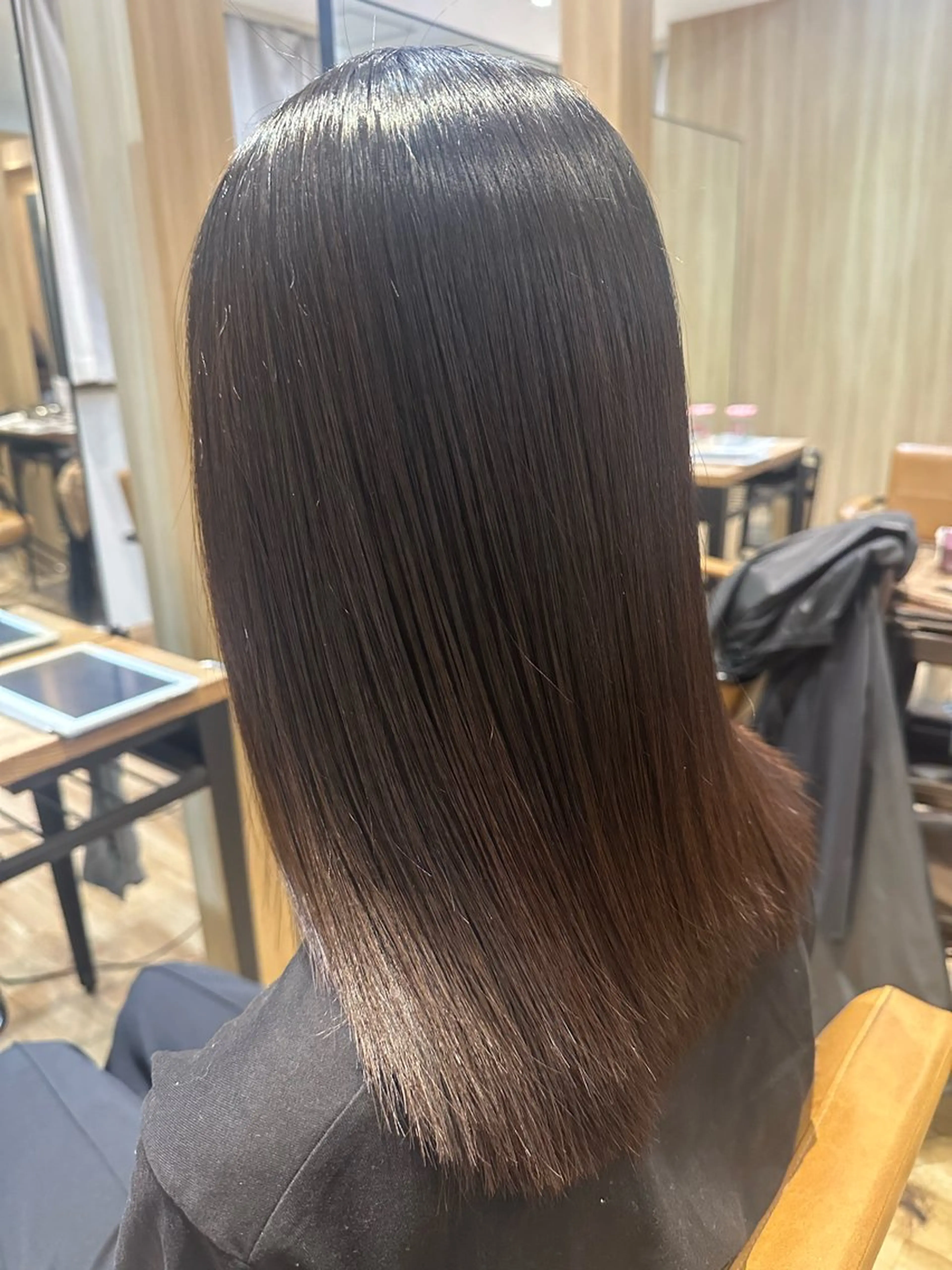 ミディアム パーマ カット 縮毛矯正 トリートメント ✨✂️Nori ✂️✨のヘアスタイル