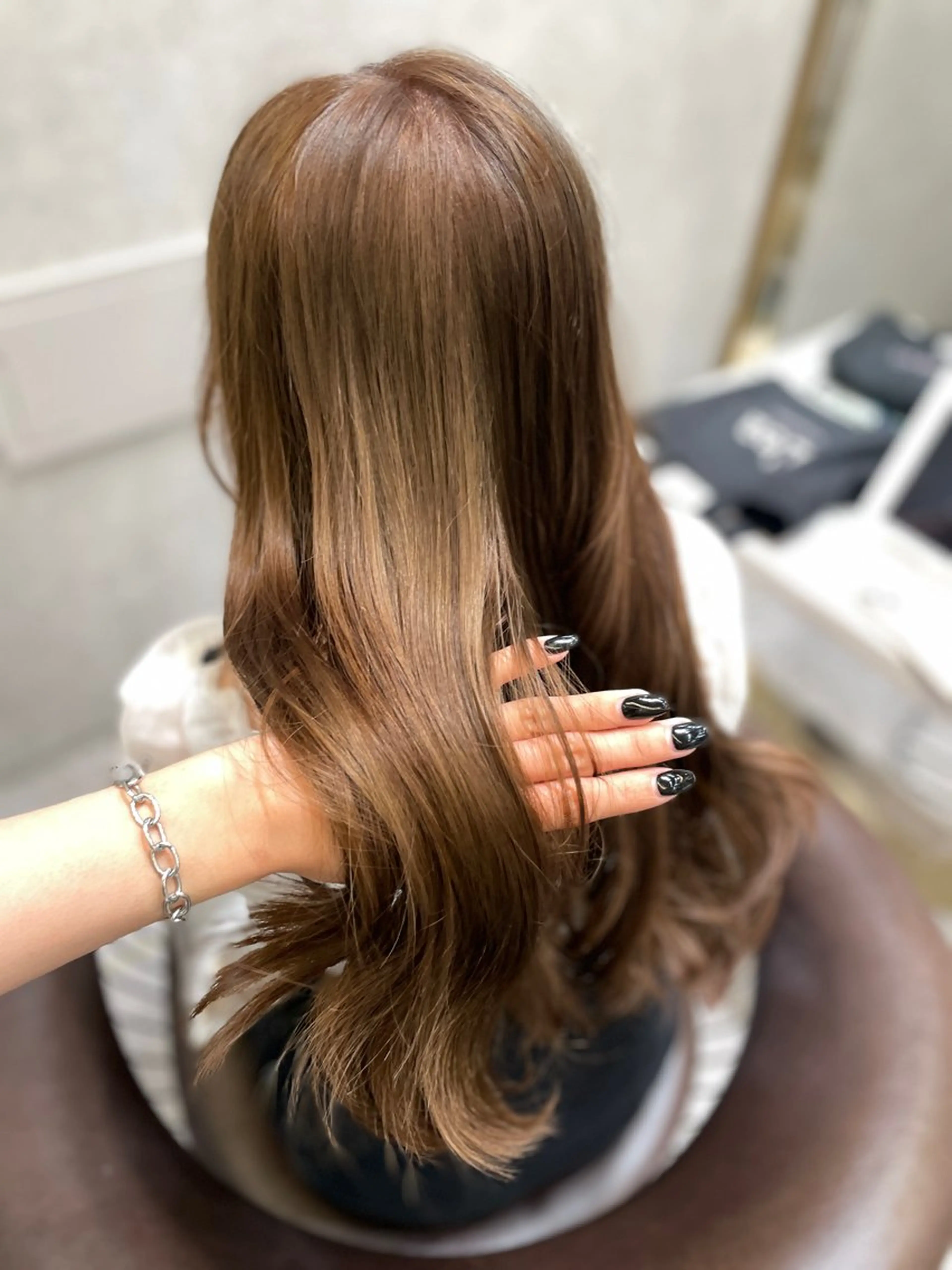 ロング ヘアカラー MOE 福岡韓国ヘア✧︎のヘアスタイル