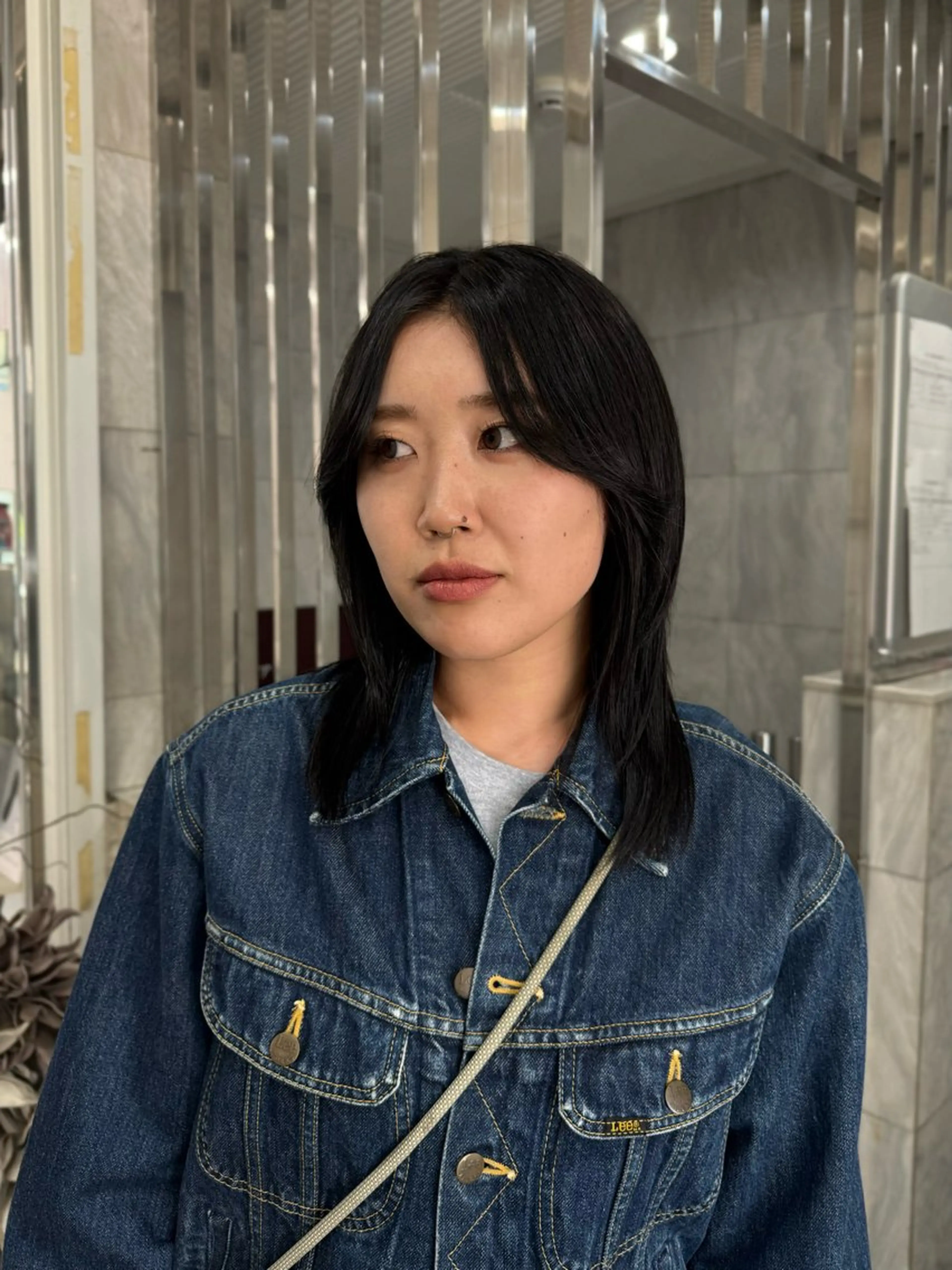 ミディアム カット ヘアカラー トリートメント 今園 桃愛のヘアスタイル