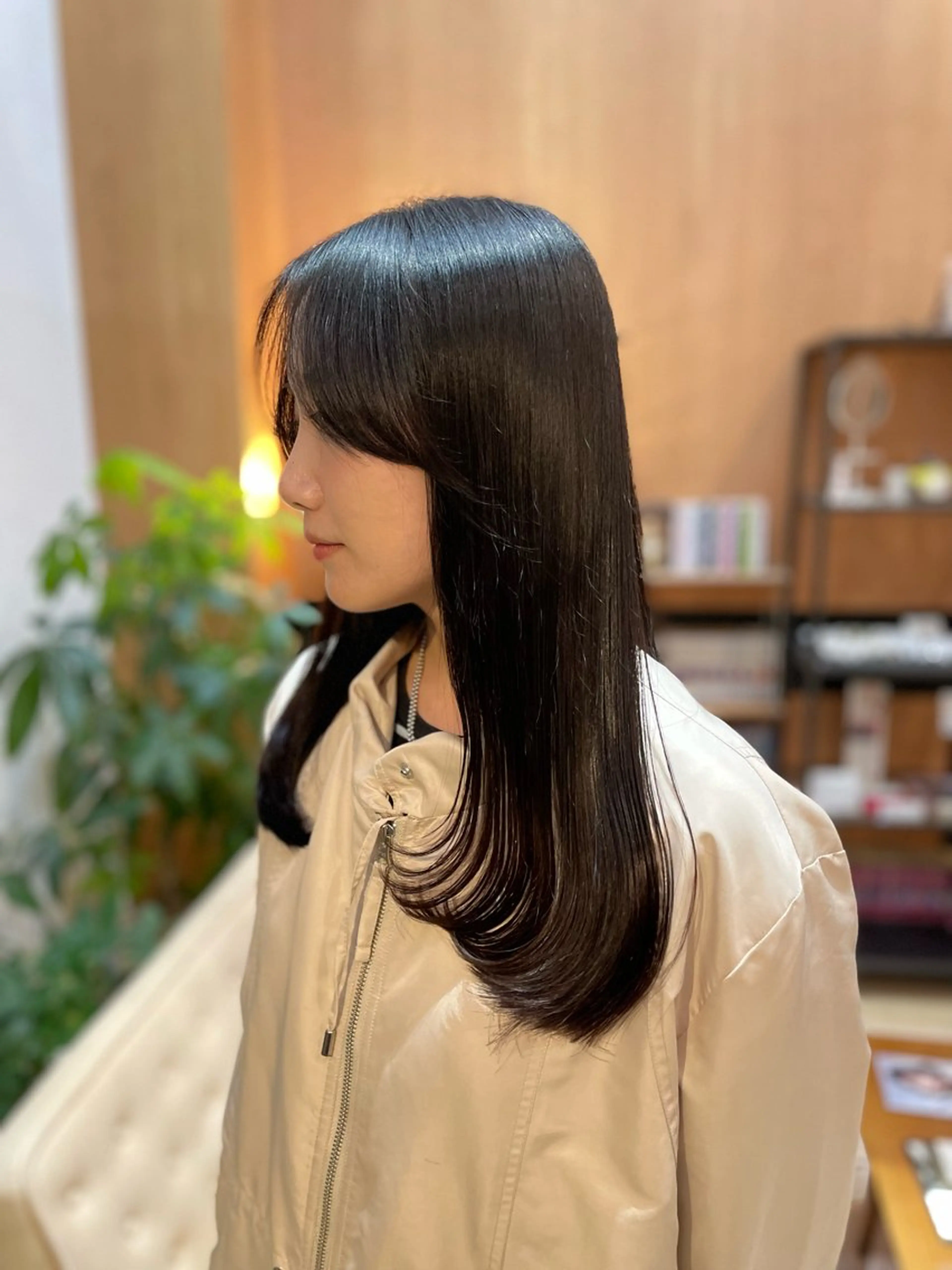 ロング 顔周りカット レイヤーカット 北川 颯馬のヘアスタイル