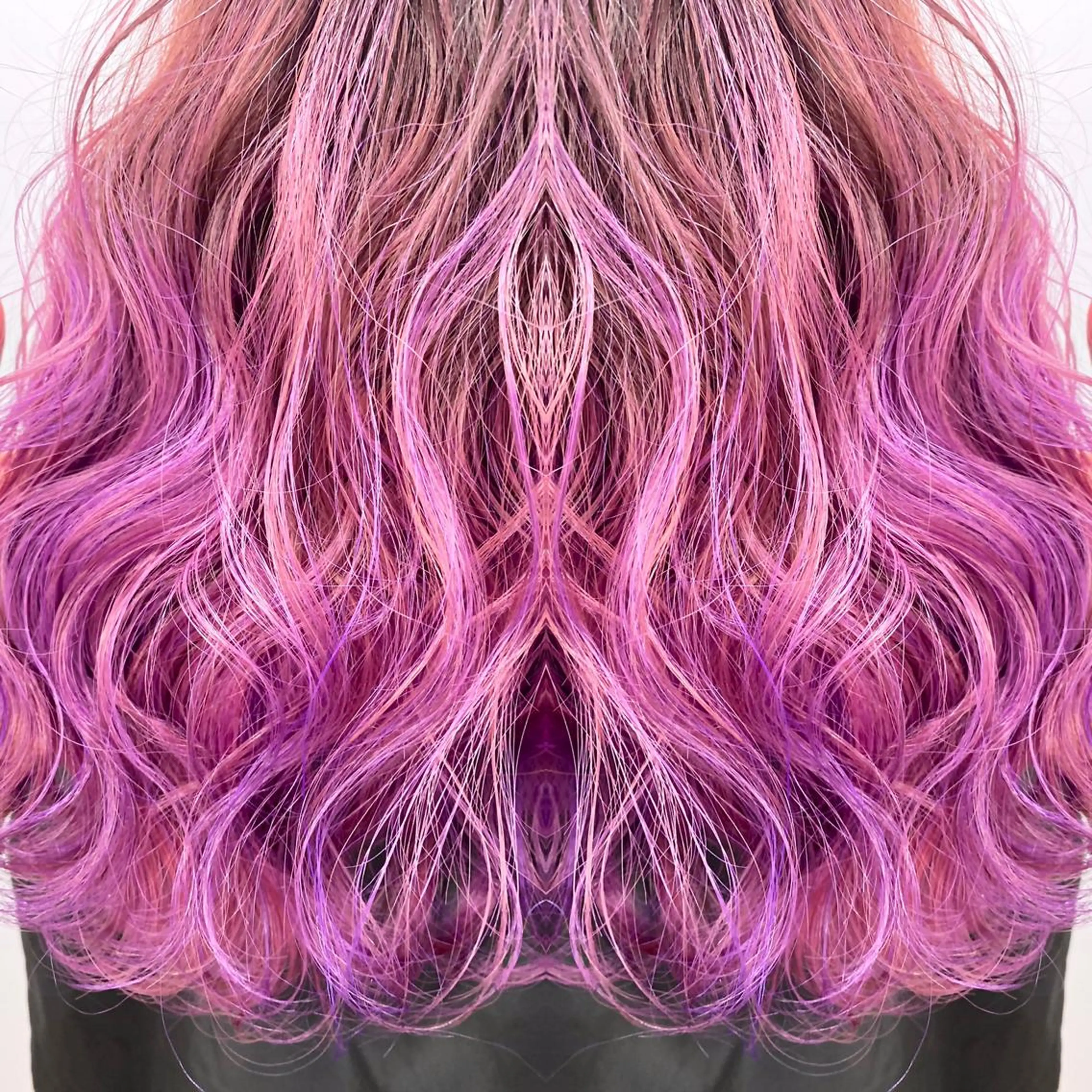 セミロング カラー バレイヤージュ ラベンダーカラー ピンクカラー ピンクラベンダー レイヤーカット 最高峰の技術力☆ 樋口健人のヘアスタイル