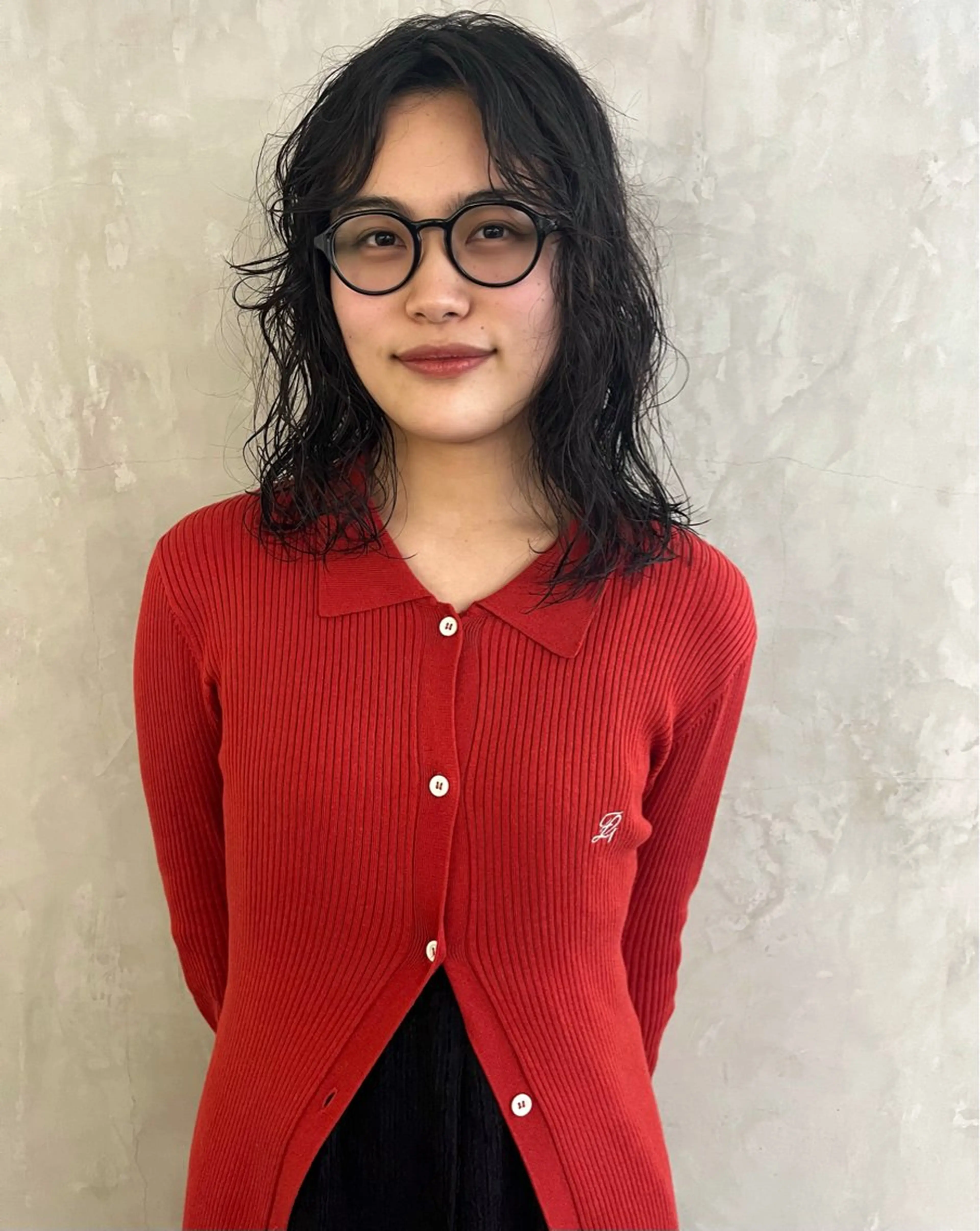 セミロング パーマ セミロングパーマ 似合わせカット ニュアンスパーマ 金井京介/レイヤー /パーマのヘアスタイル