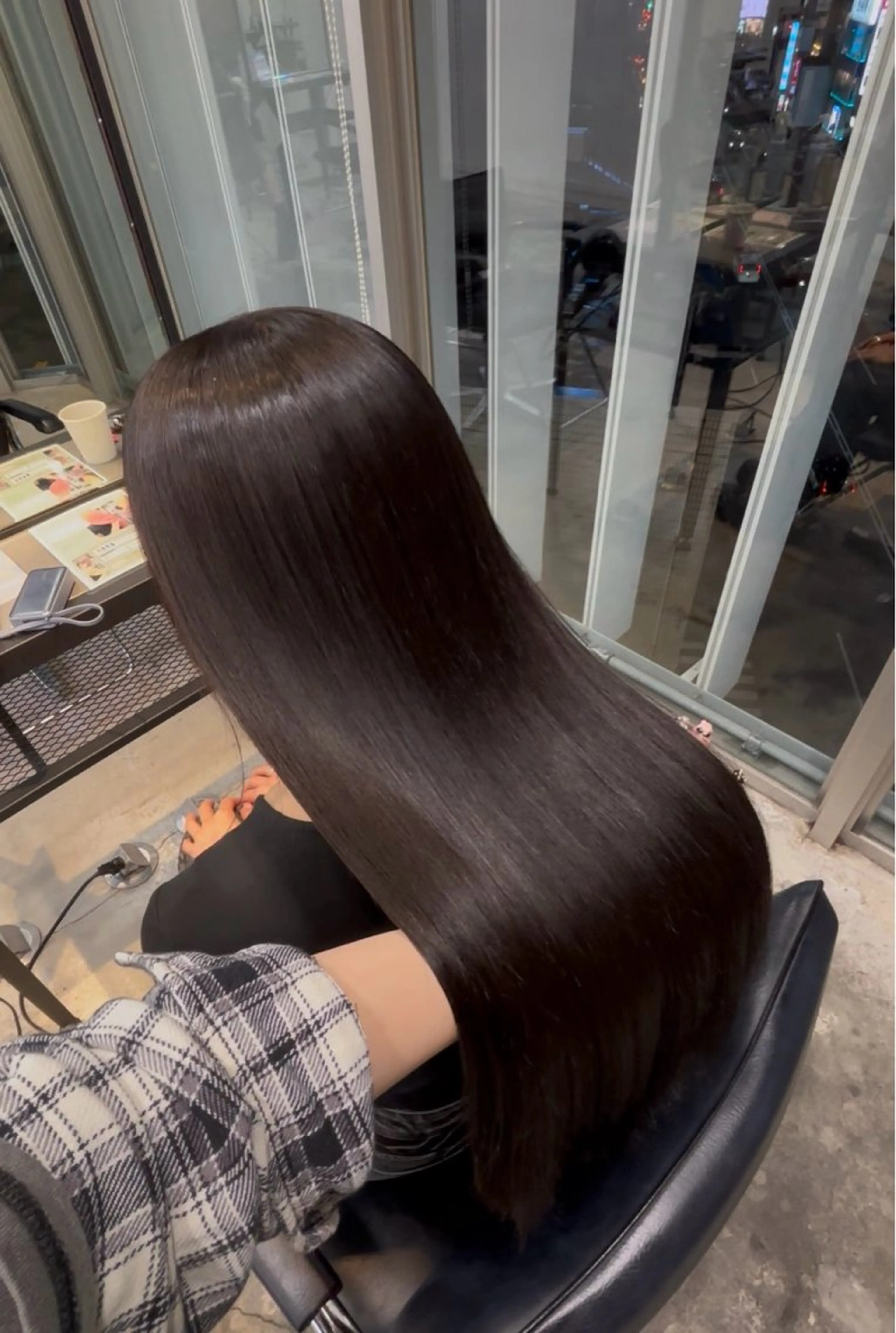 ロング カラー ヘアカラー 縮毛矯正 トリートメント ダメージレス艶髪 🦋MISAKI🦋のヘアスタイル