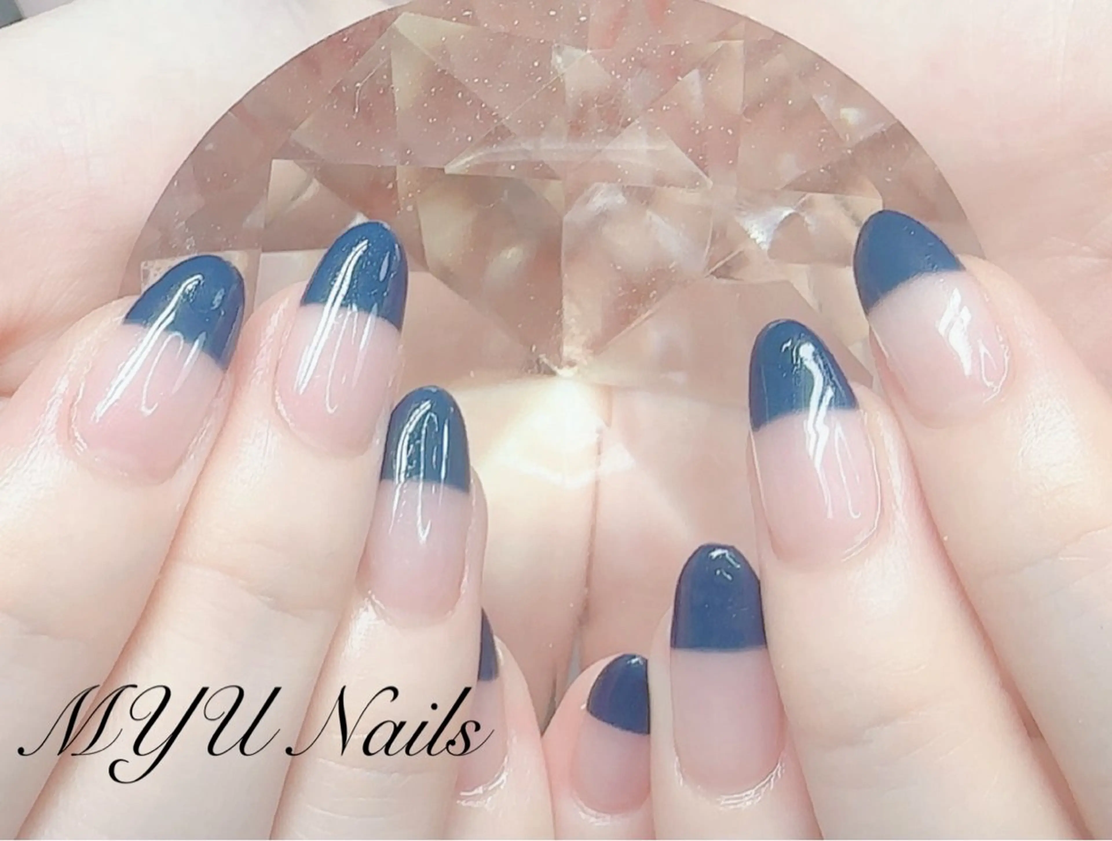 ネイル ジェルネイル 持ち込み ニュアンスネイル パラジェル ハンドネイル ニュアンスネイル🌈 MYU Nailsのネイルデザイン