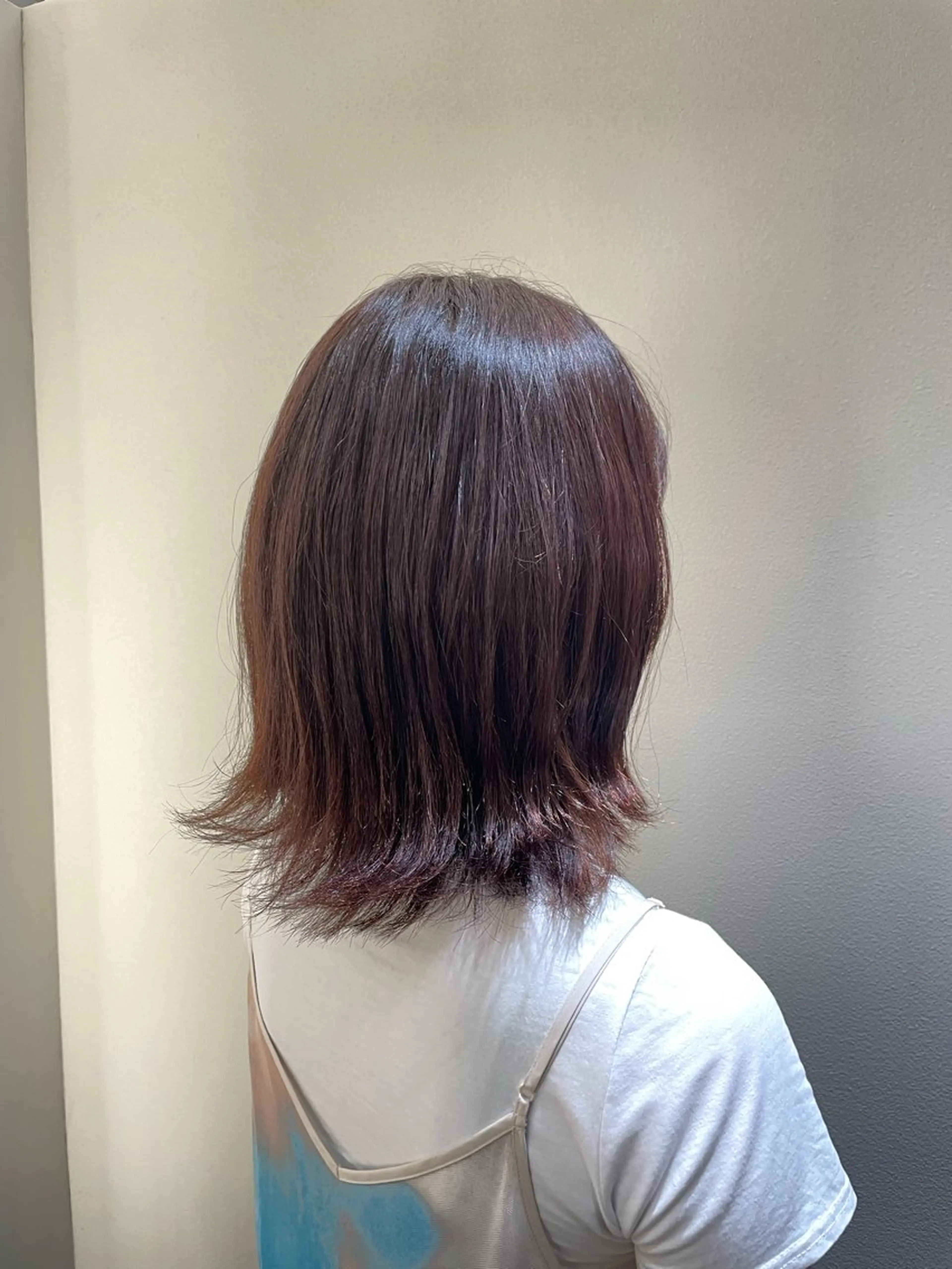 ミディアム カラー 透明感カラー グレージュ ラベンダーカラー ラベンダーグレージュ ラベンダーグレー パーソナルカラー🌈 /骨格診断/ゆうきのヘアスタイル