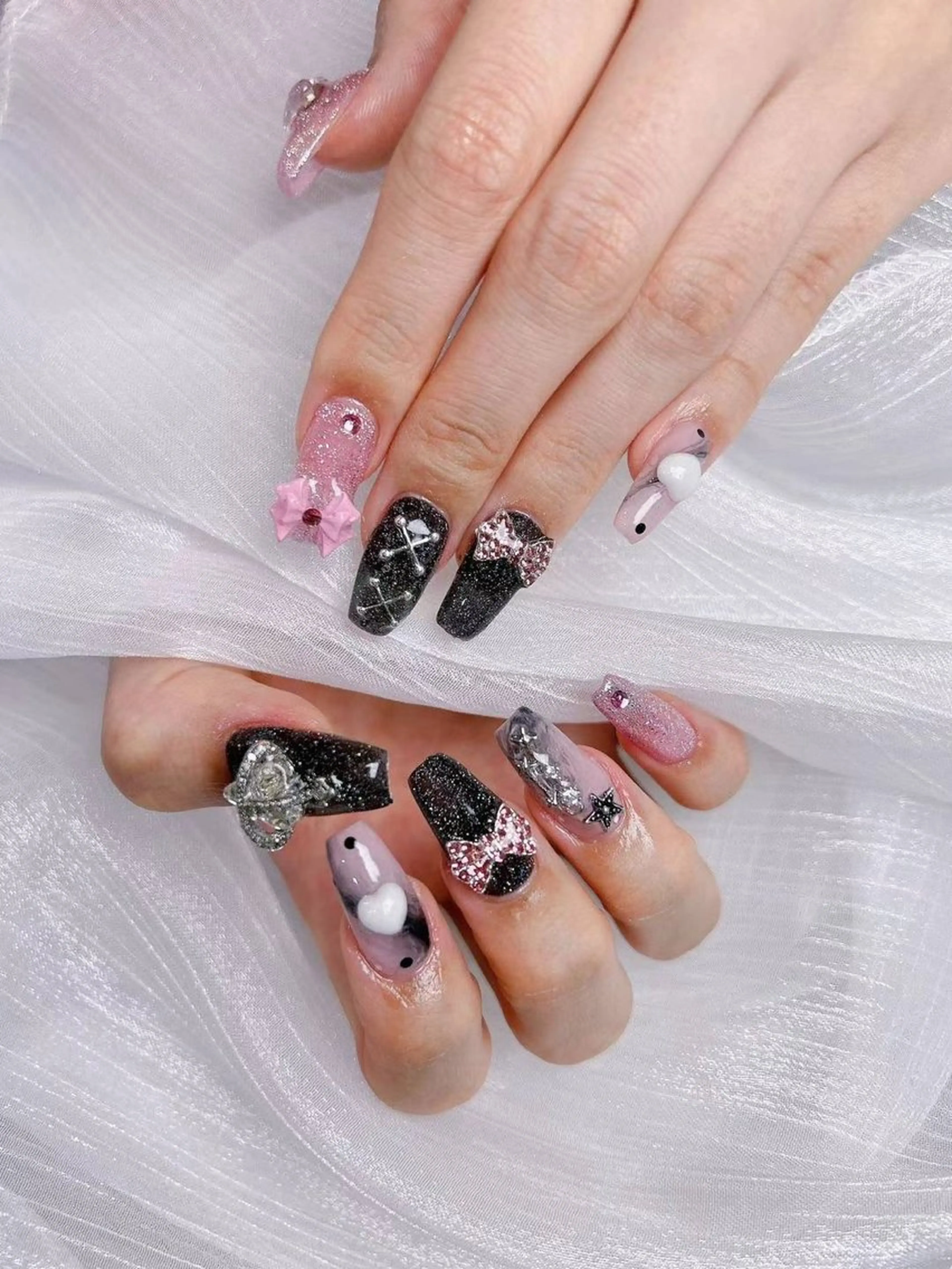ネイル アートネイル フラワーネイル フットネイル ジェルネイル マグネットネイル Babarla nailのネイルデザイン