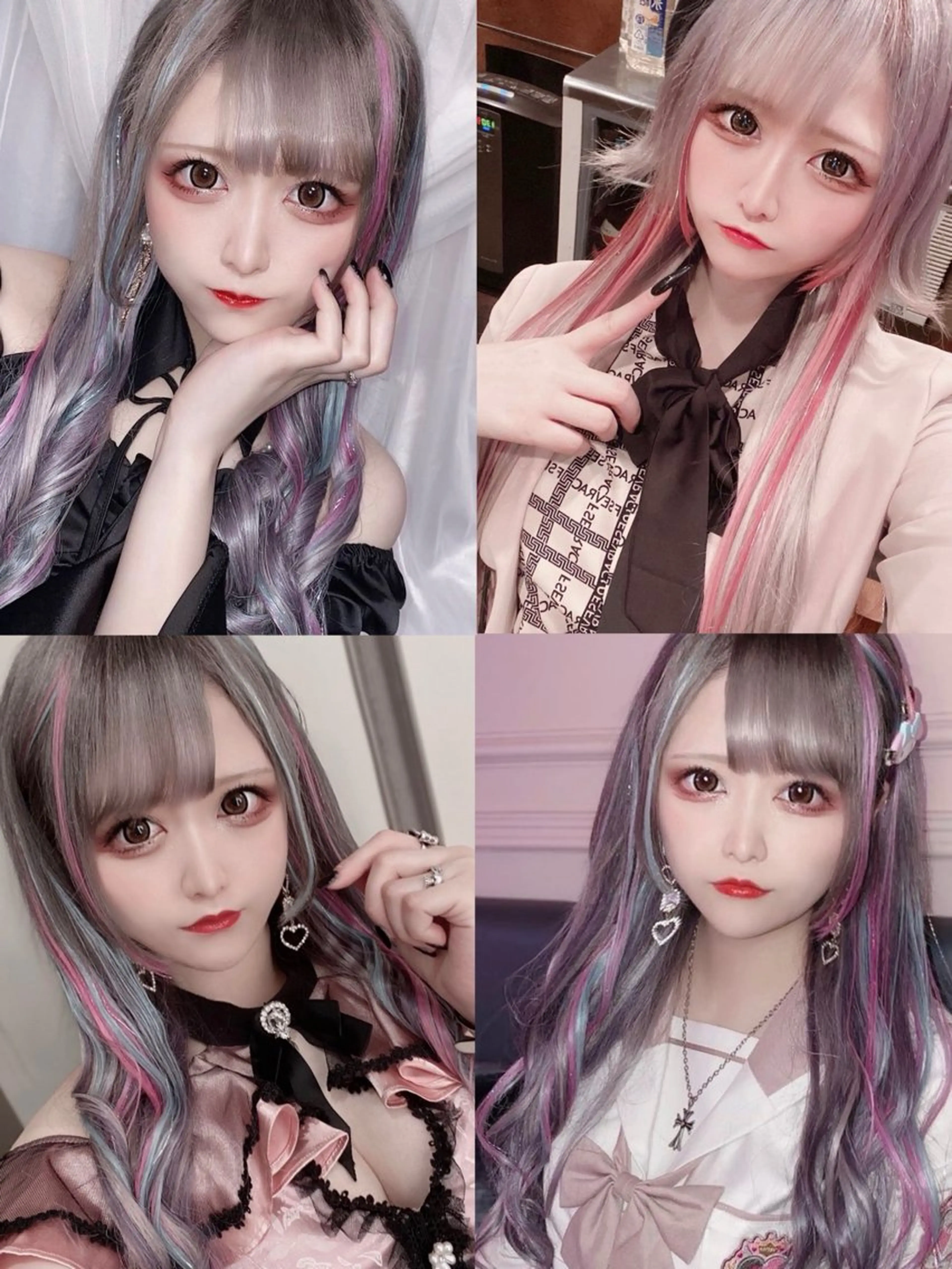 ロング カラー 6Dエクステ 鳥谷ミナトのヘアスタイル